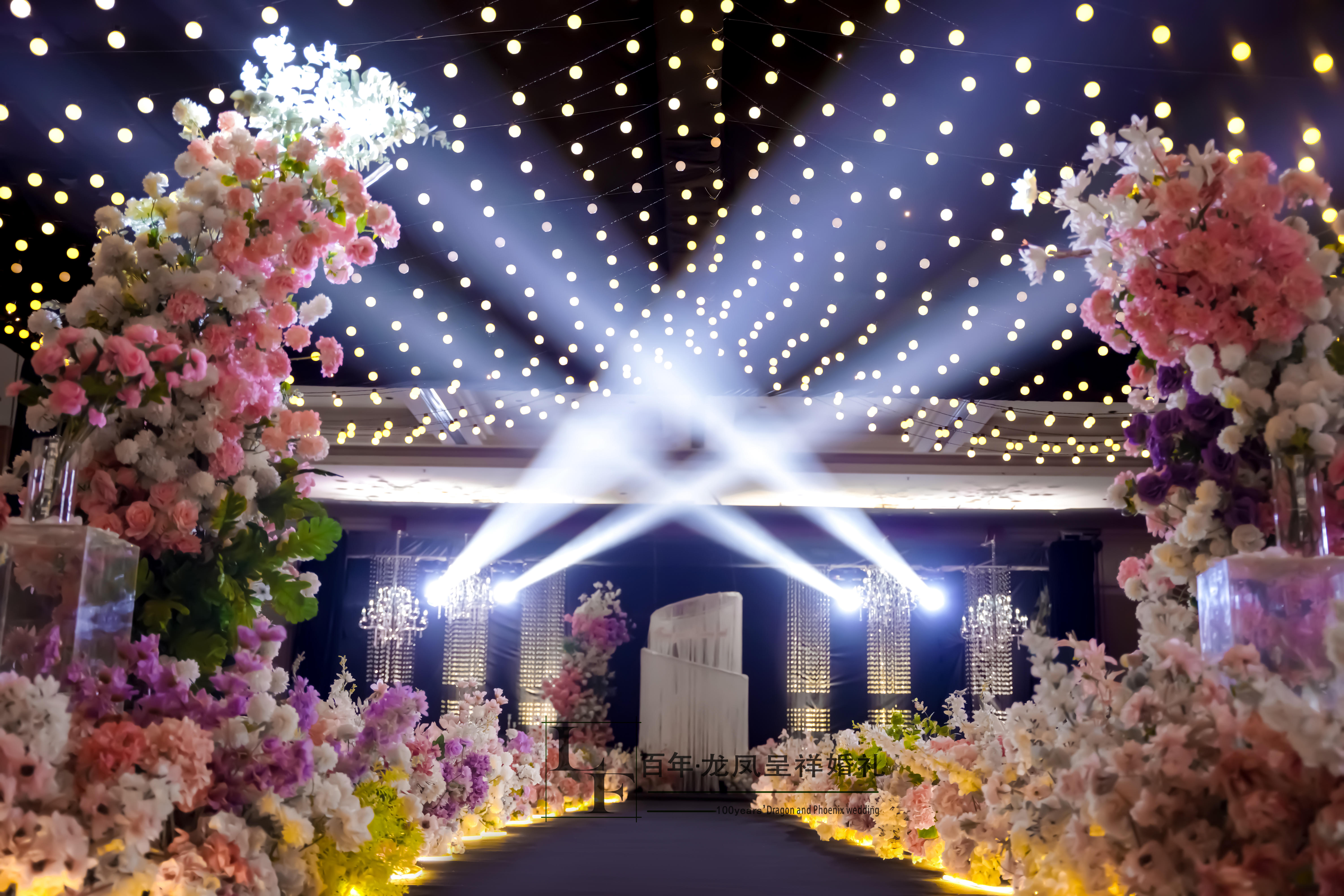 【雅斯特，含四大金剛，滿吊頂T臺燈光大海報婚車】