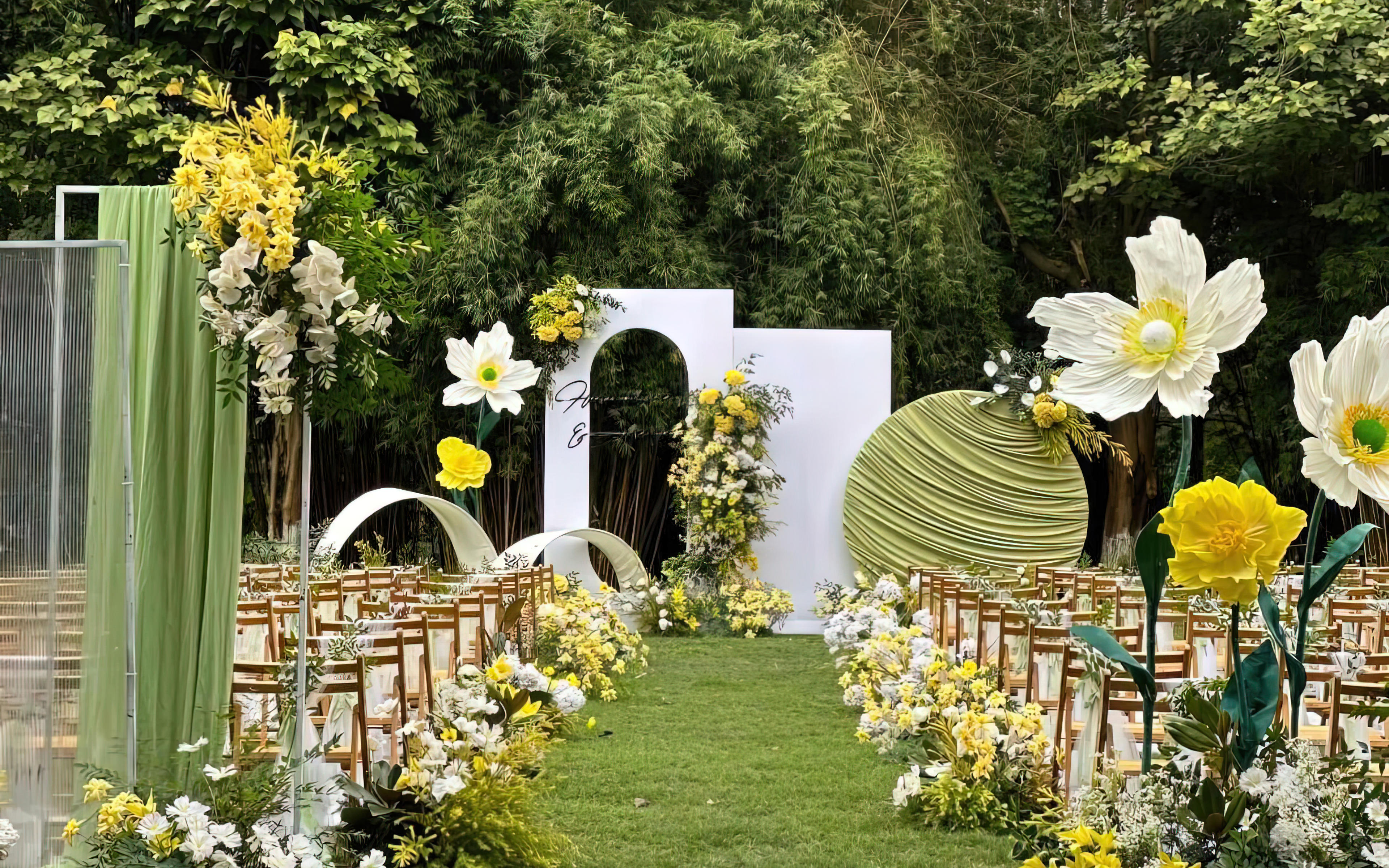 清新自然风的一站式婚礼服务