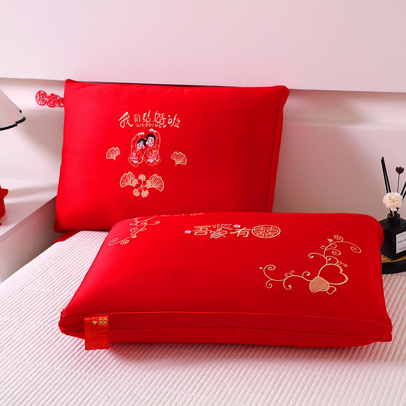新款大红枕头婚庆枕芯