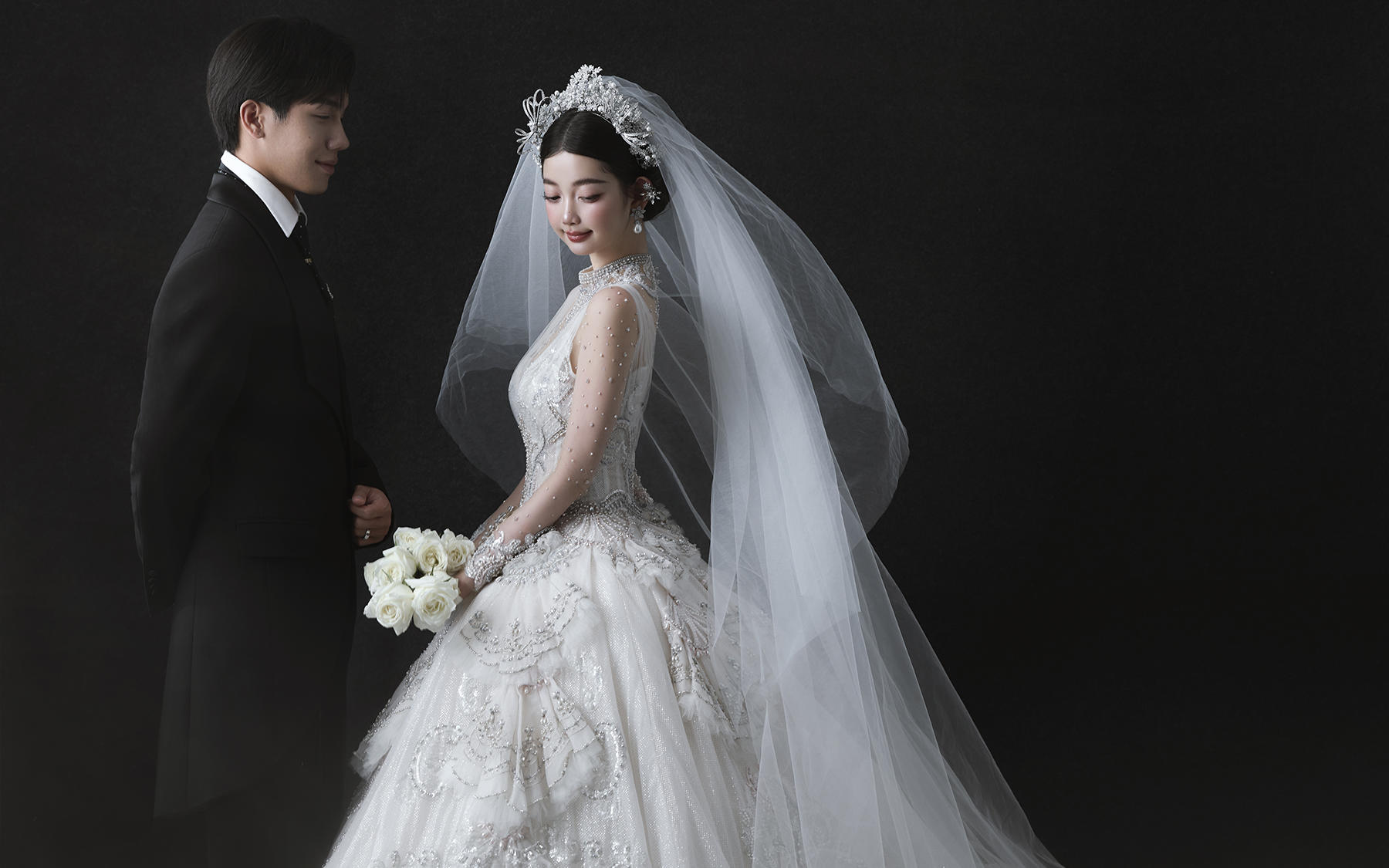 【真实客片】极简韩式婚纱照丨王炜鹏&刘晓彤