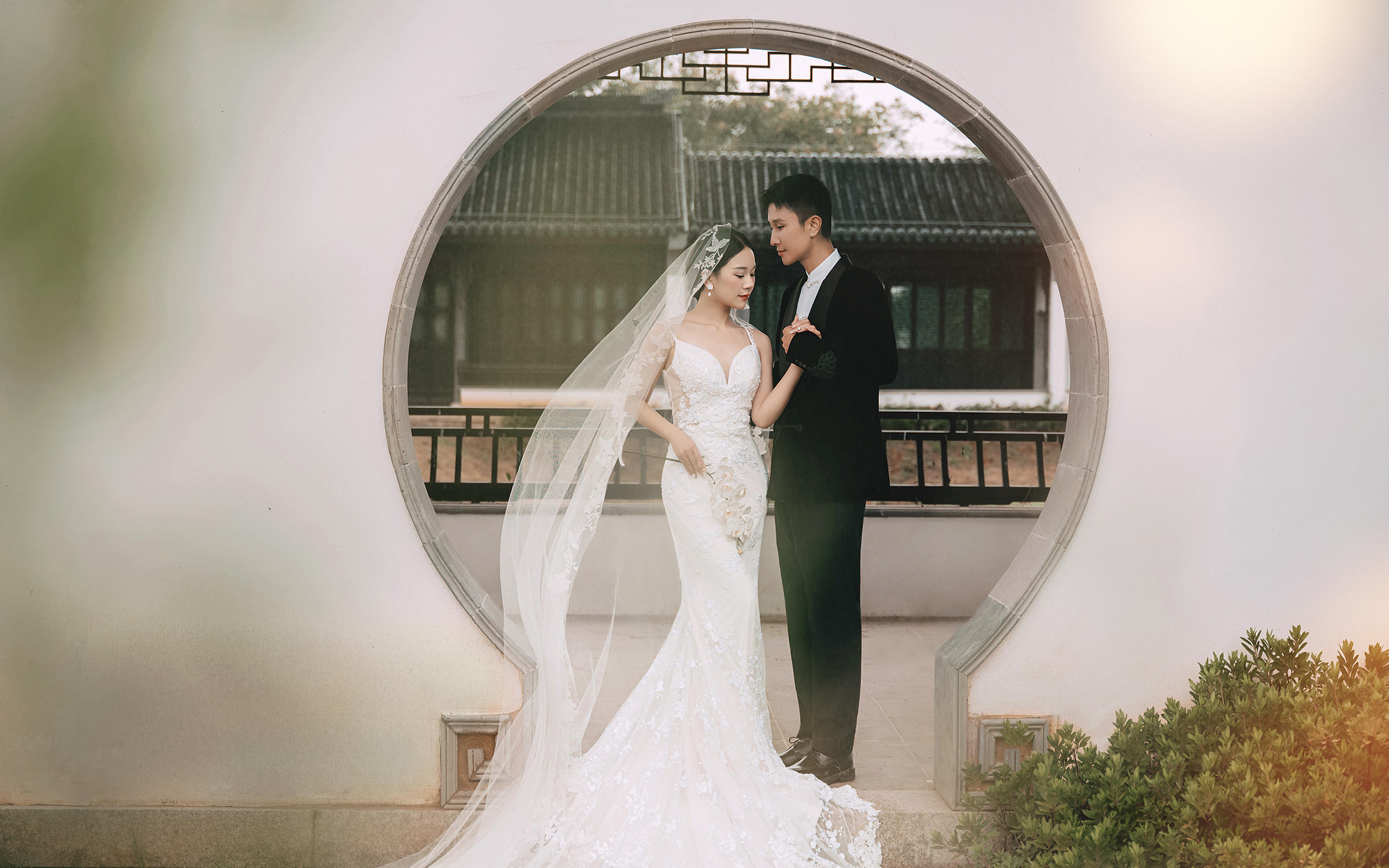 駐馬店小江南園林新中式婚紗照??入夢煙雨江南