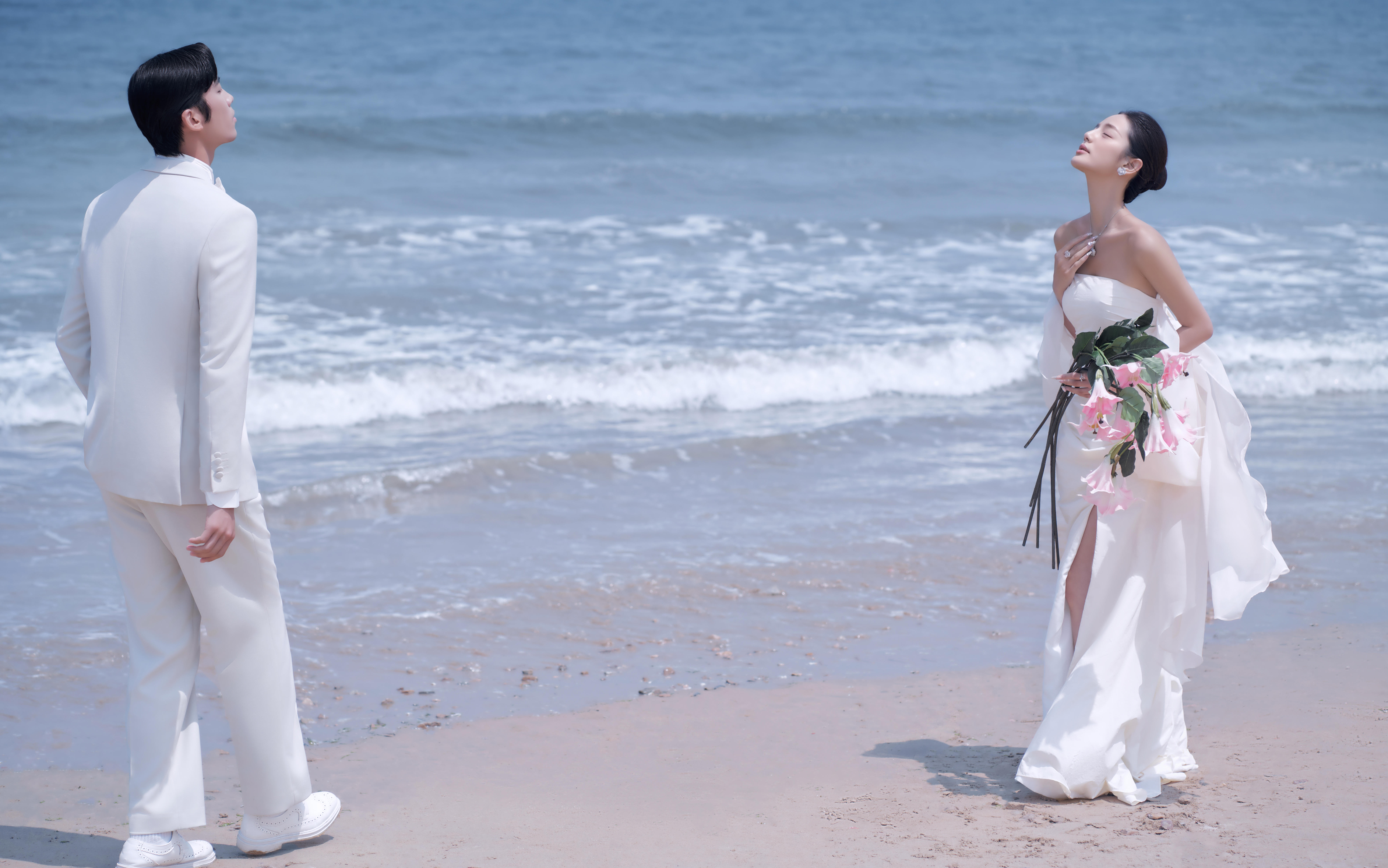 【法式印象】氛围感的神❗海景婚纱照戳中少女心