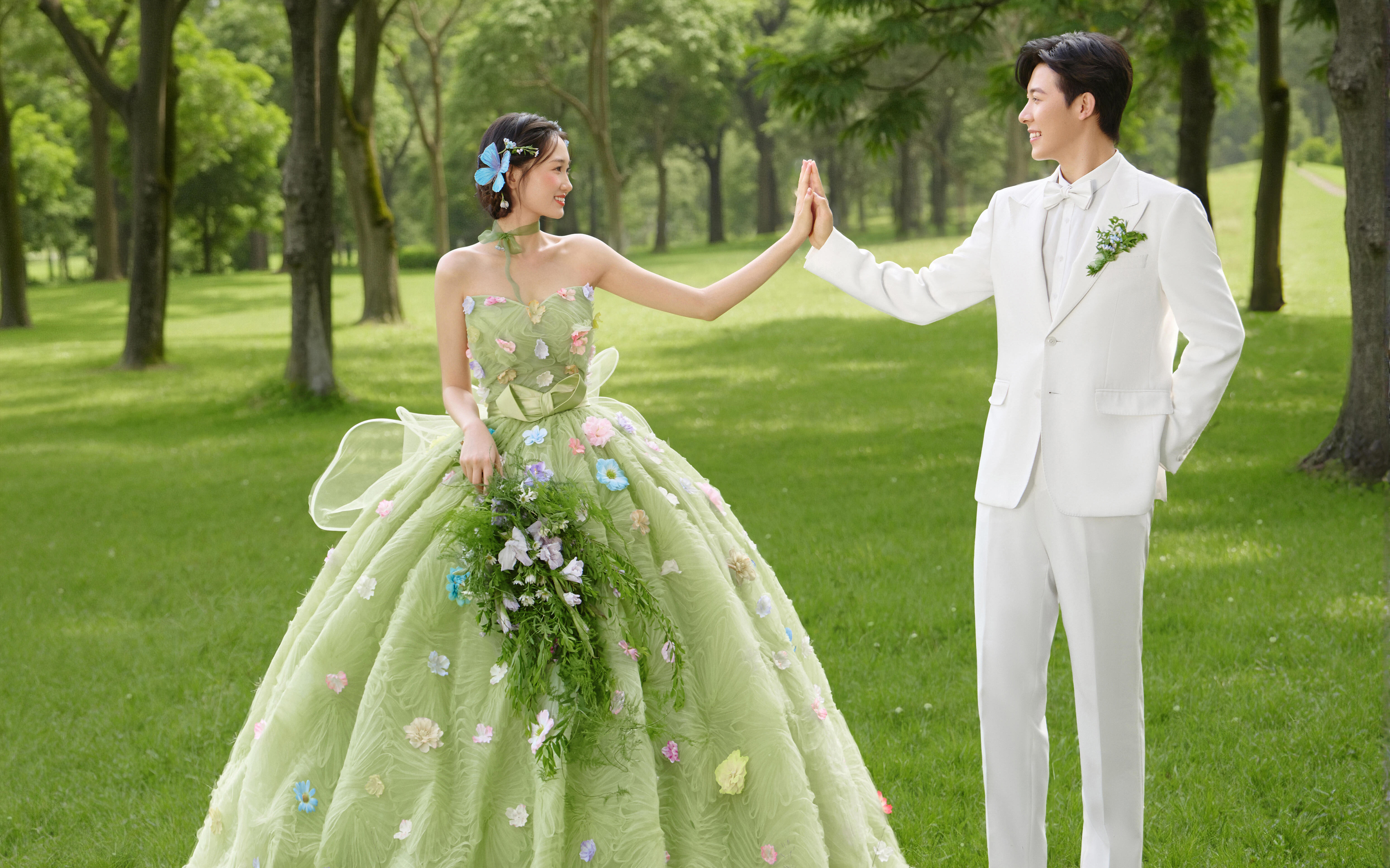 【被夸爆的森系婚纱照，像童话成真了！】