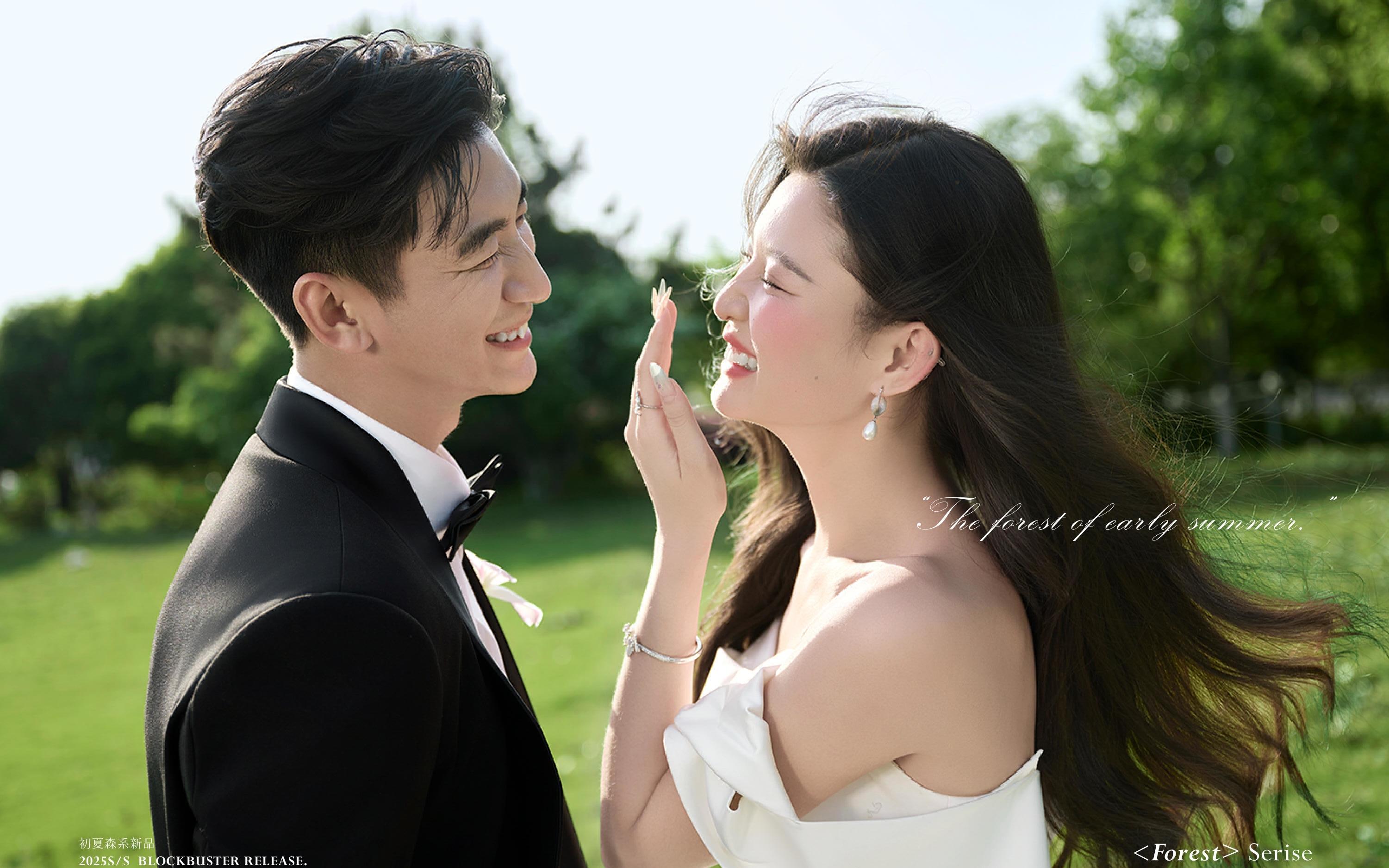 生命力的婚纱照🍃草坪森系婚纱照 