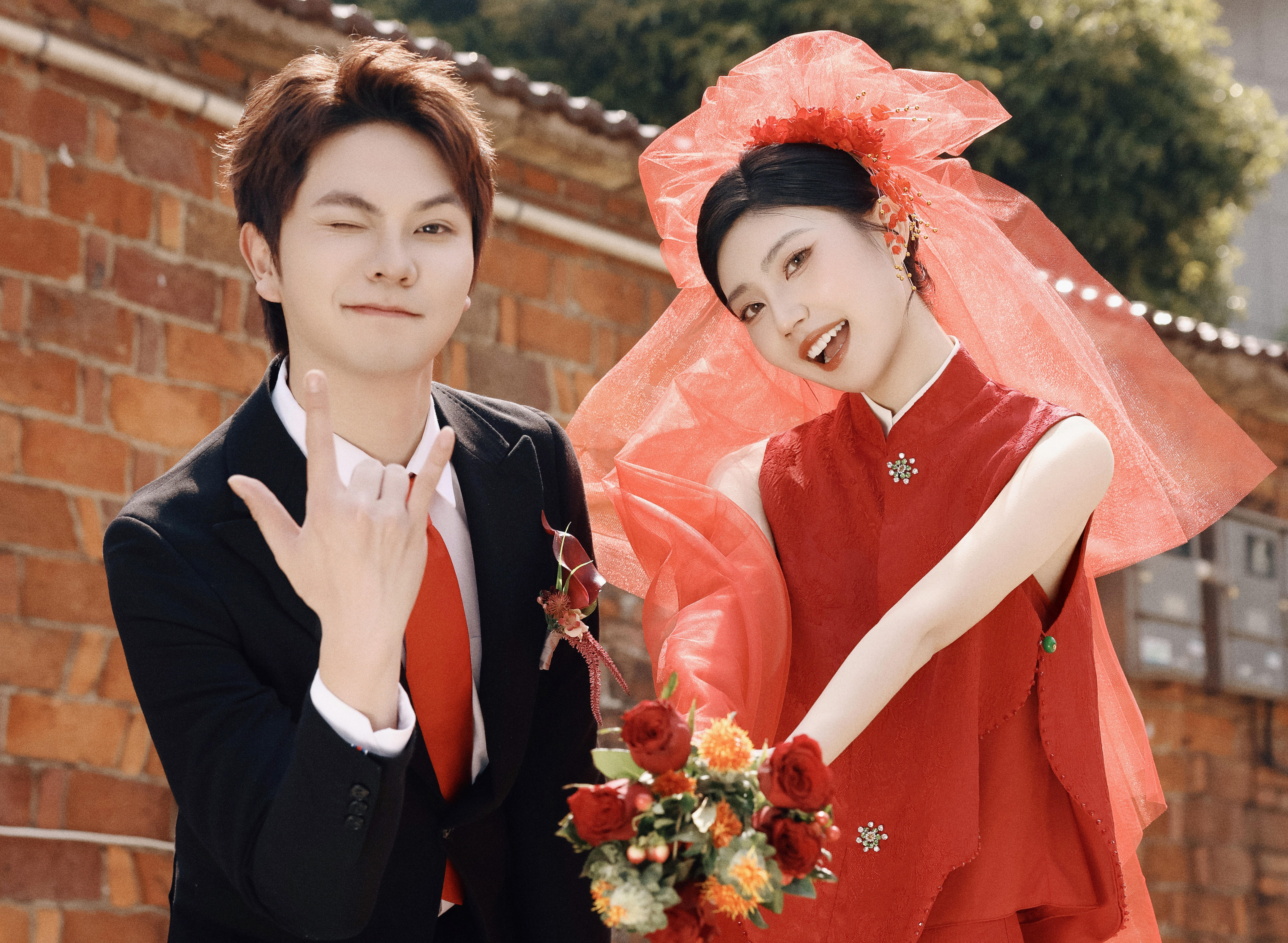 街拍喜嫁婚紗照竟然這么出片