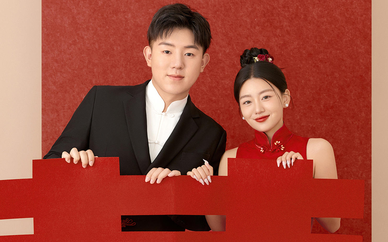 【施華洛攝影】雙囍臨門??新中式喜嫁婚紗照真甜