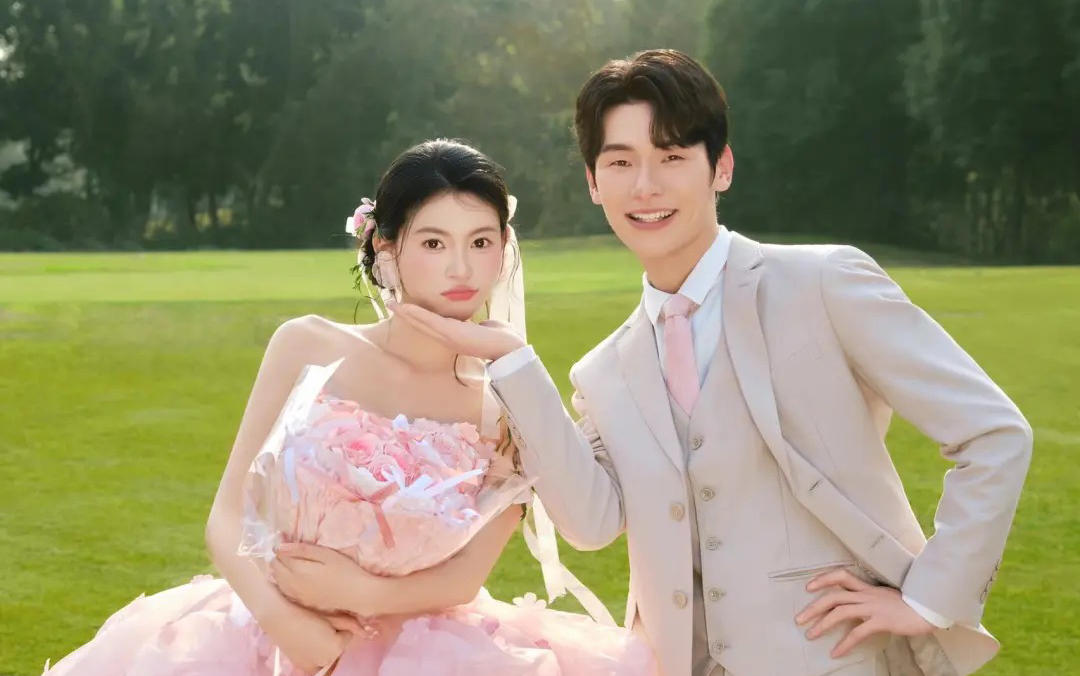婆婆拦着拍的粉色婚纱照😭我不信，结果‼️