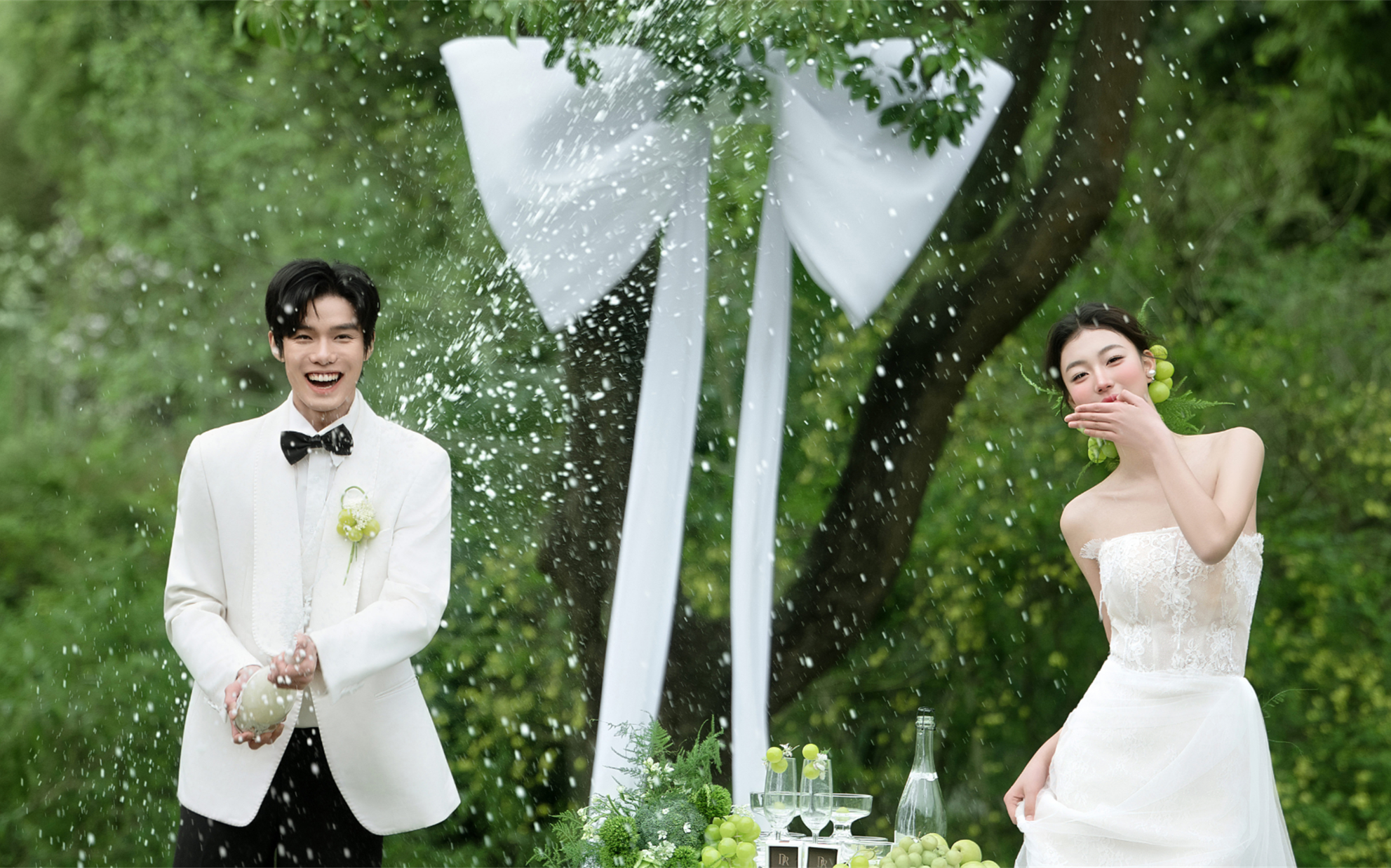 咔嚓！捕捉到一只被幸福砸中的新娘