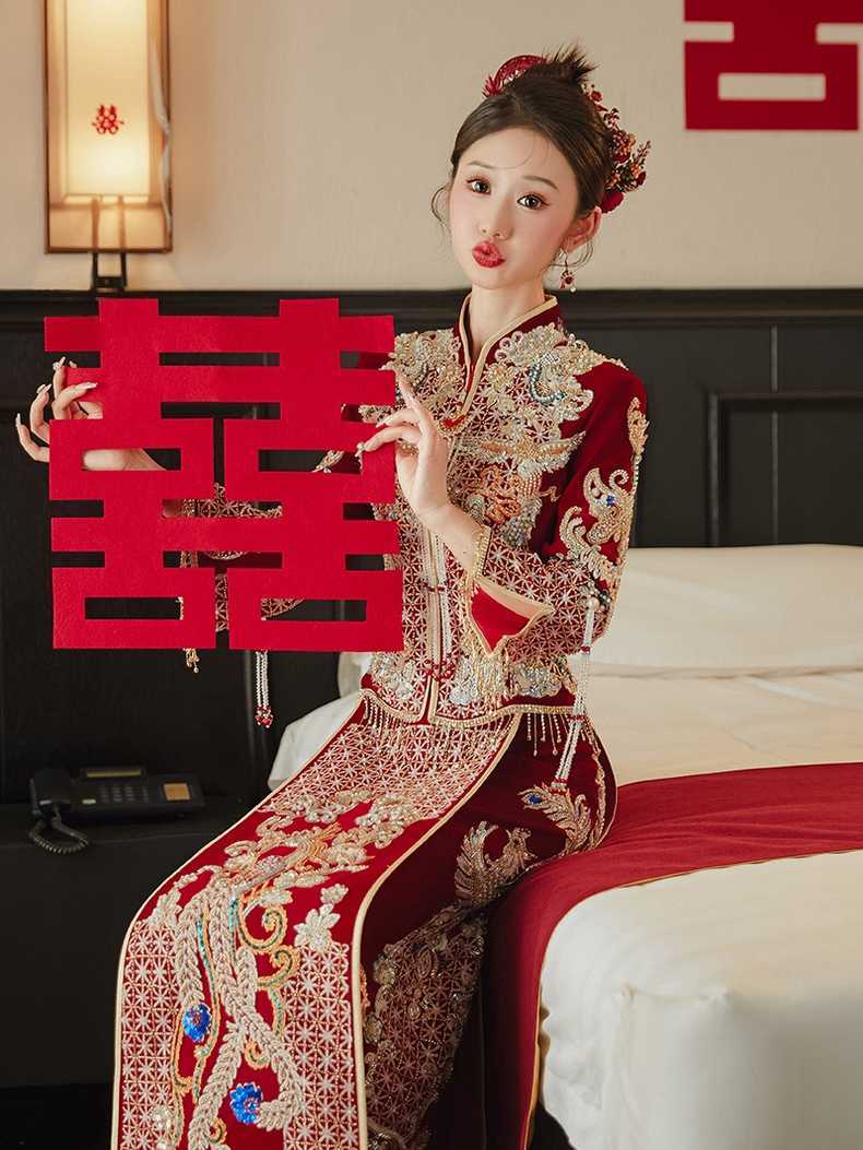 轻奢婚纱礼服七件套