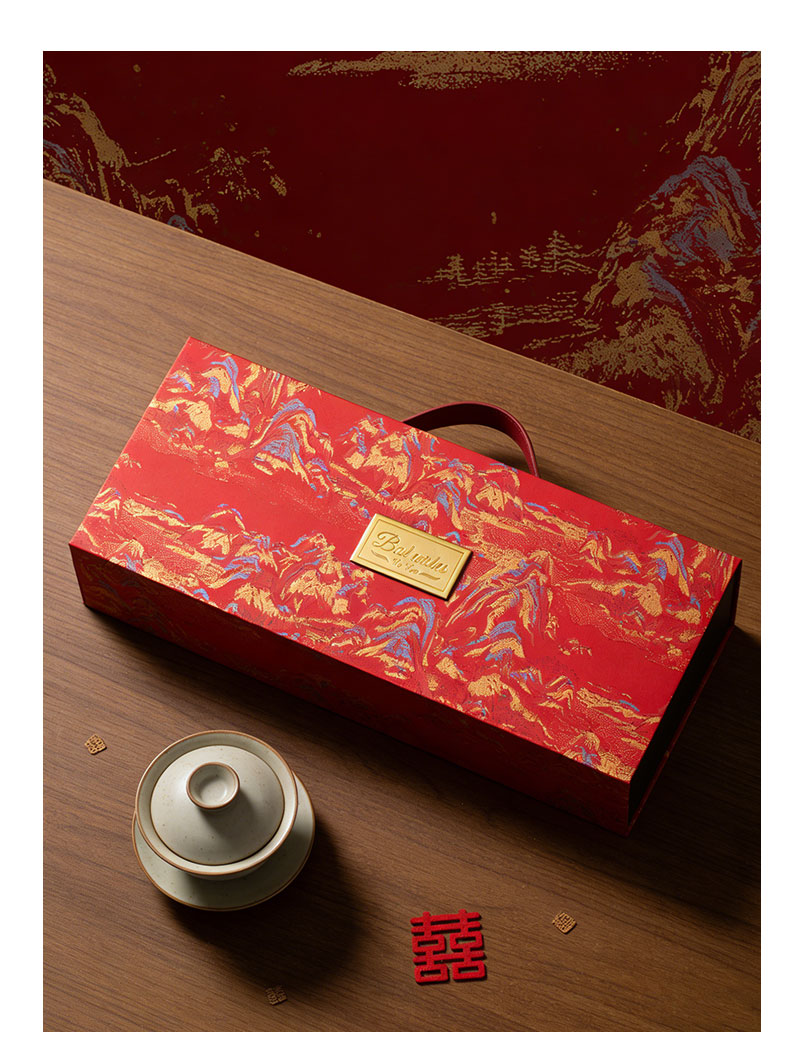 中式国风 良辰吉日高档伴手礼 红色送宾客伴郎伴娘高档礼盒结婚回礼