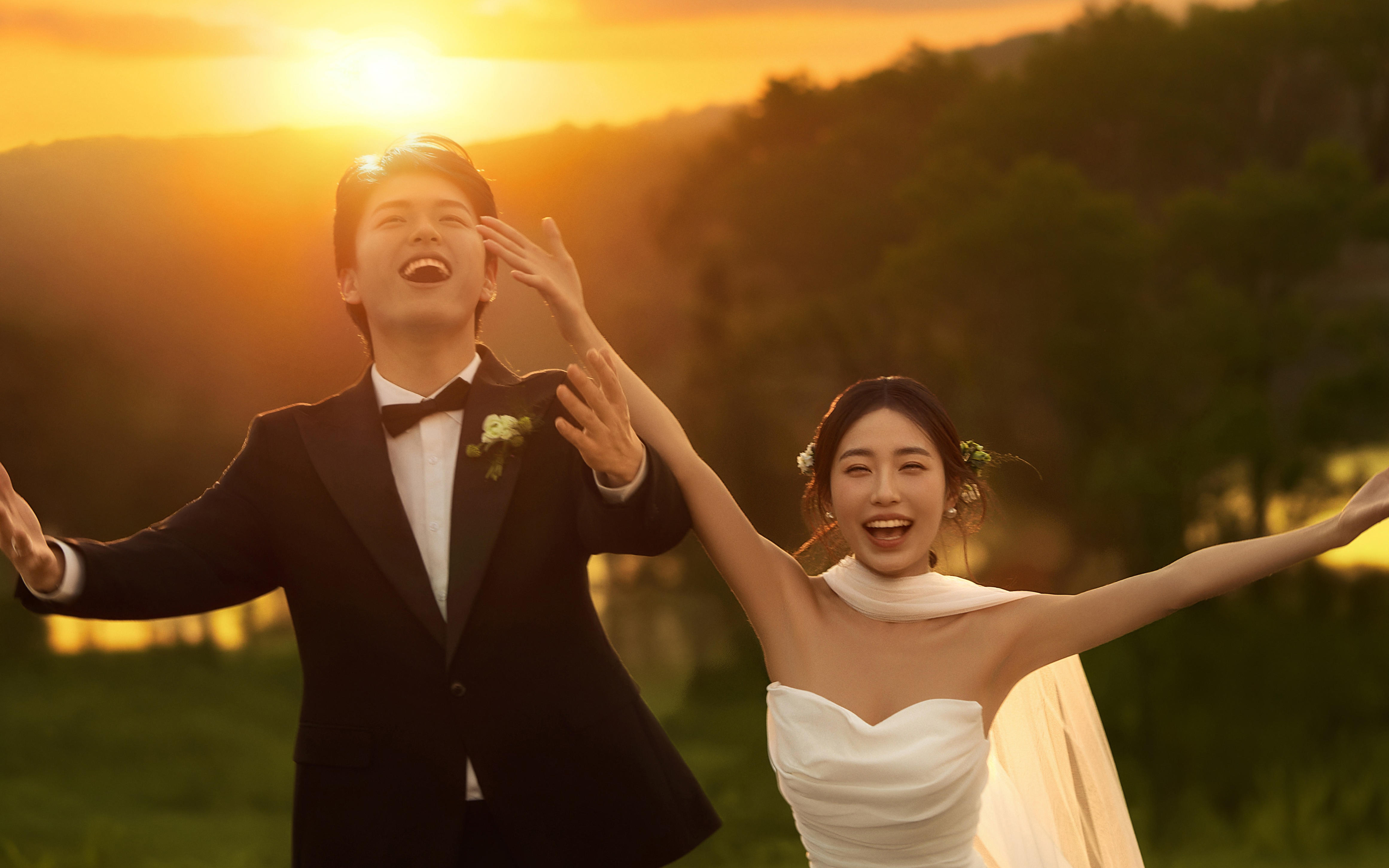 無法抗拒的夕陽森系婚紗照