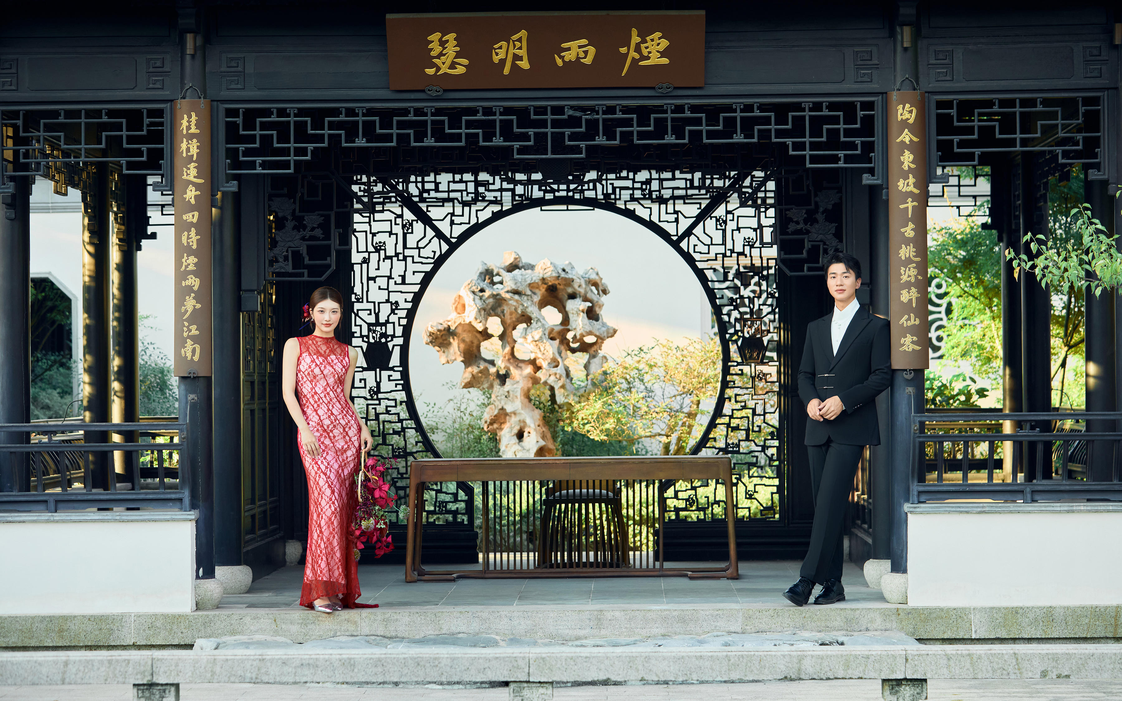 新中式园林婚纱照，把江南诗意留住