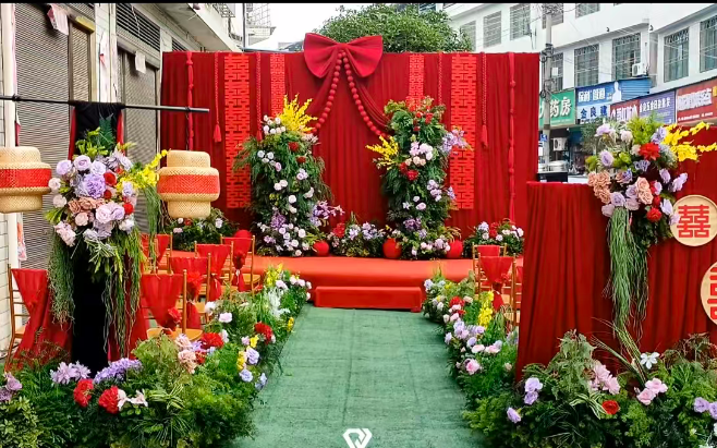 红色布幔蝴蝶结系列