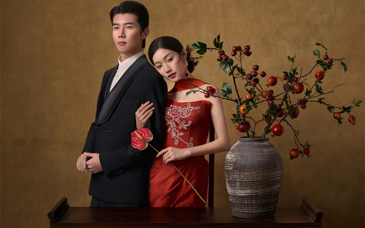 東方美學(xué)??富貴千金感新中式婚紗照