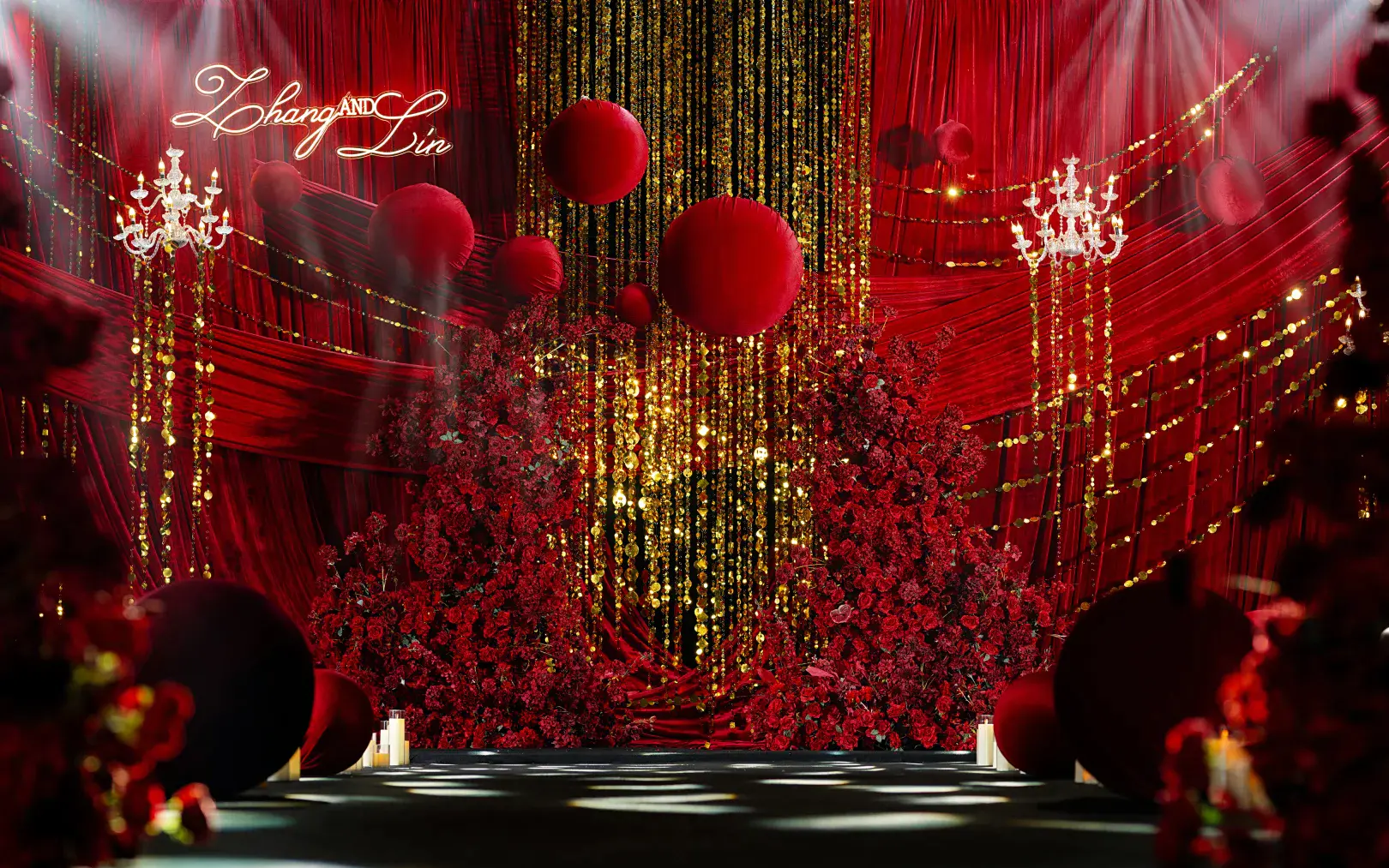 紅金夢幻色系婚禮