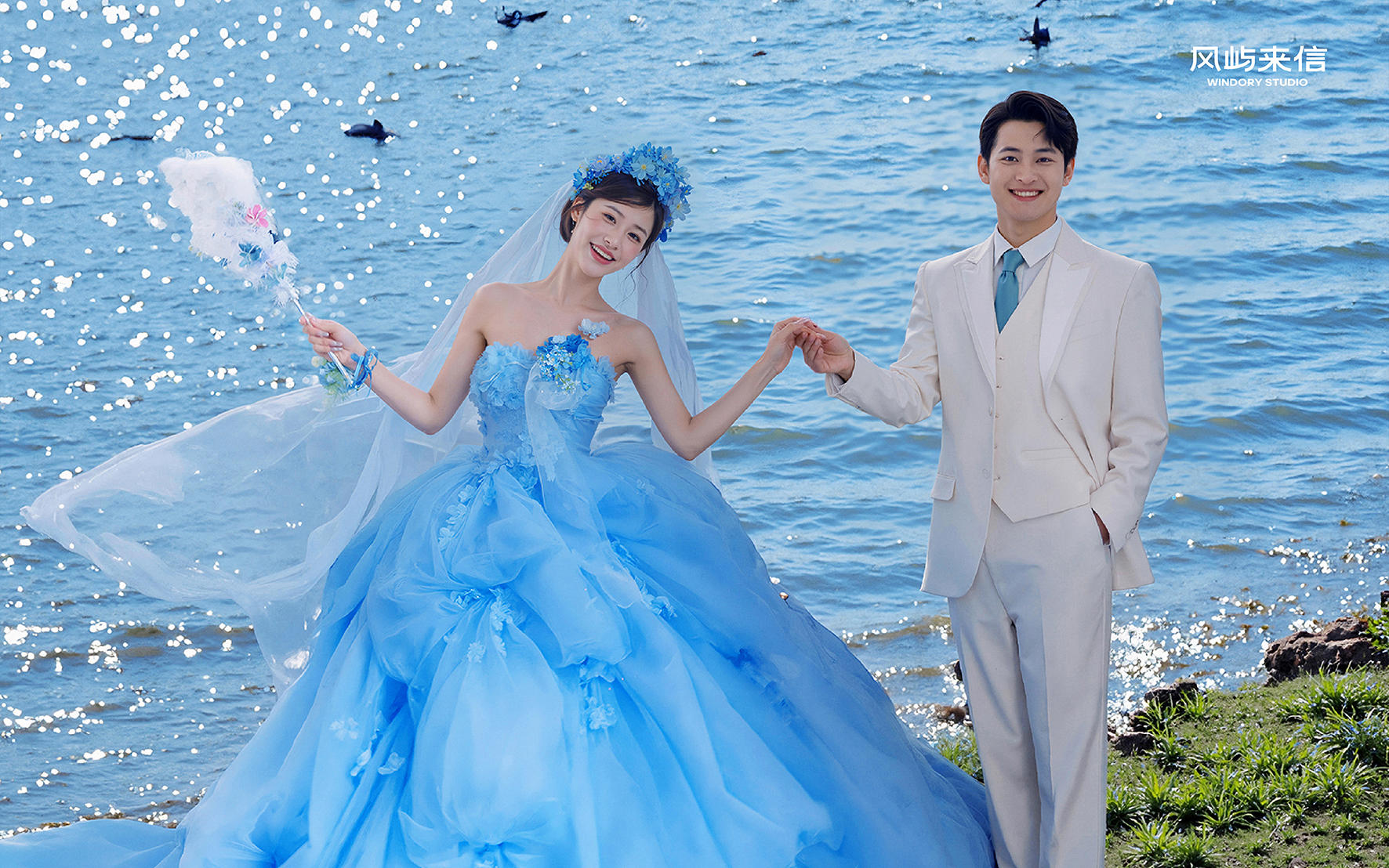 【風(fēng)嶼來信】洱海限定浪漫！波光粼粼洱海和海鷗共舞