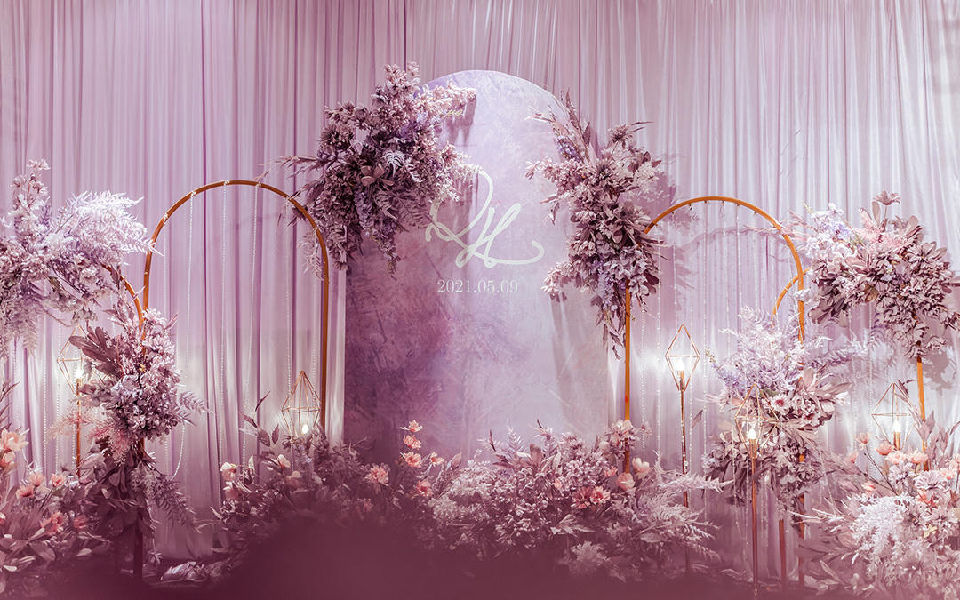 【梦】简约梦幻浅紫色婚礼
