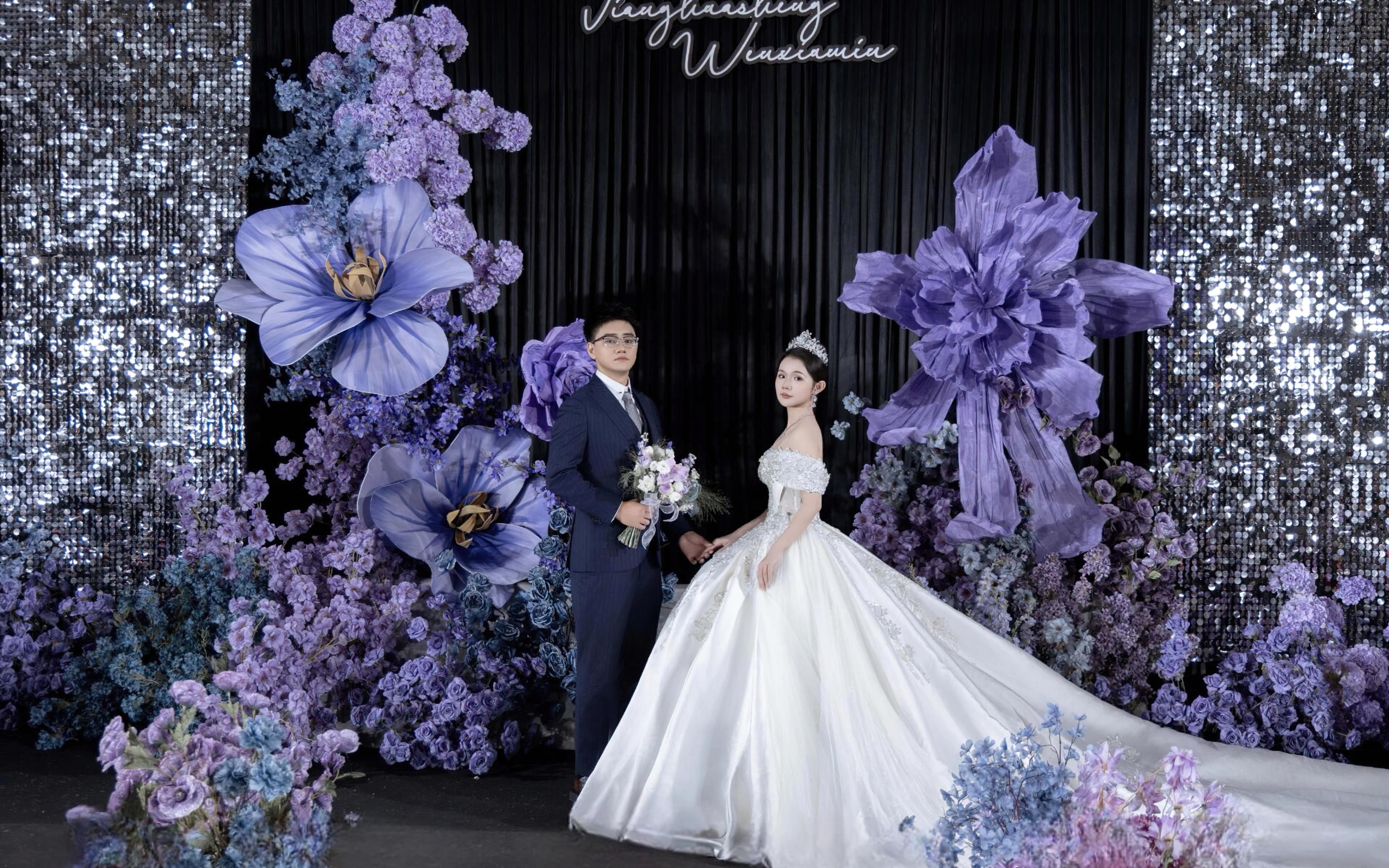 [景星门]紫色亮片韩式婚礼