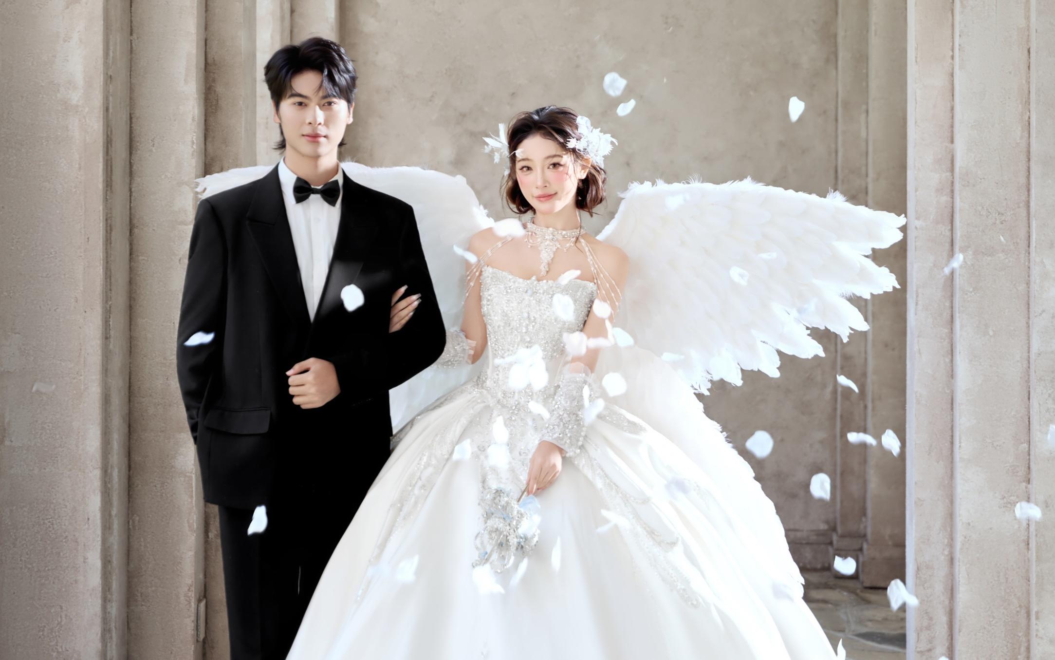 【天使物语】天使婚纱照简直比童话故事还梦幻