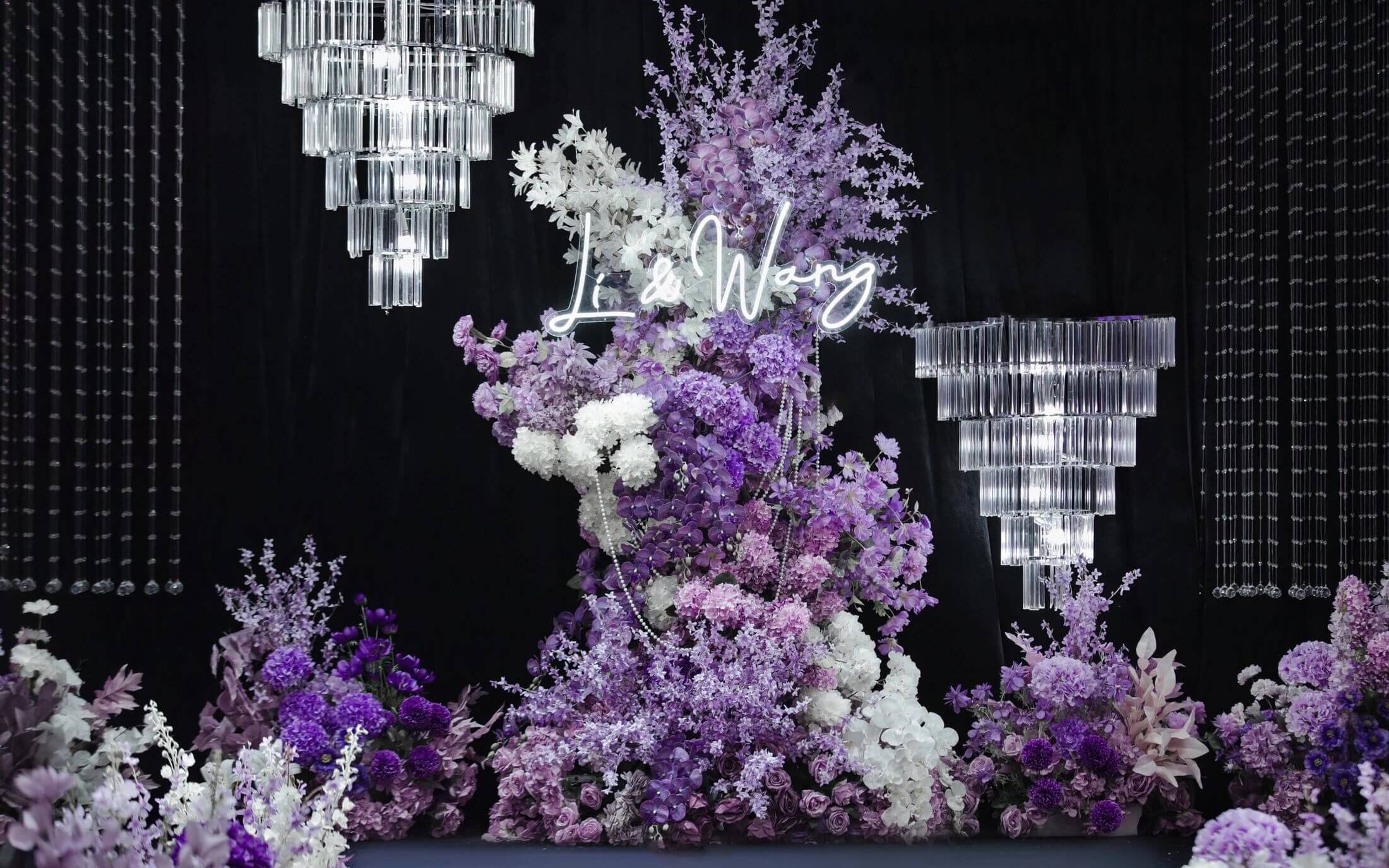 高级感拉满浪漫紫色婚礼