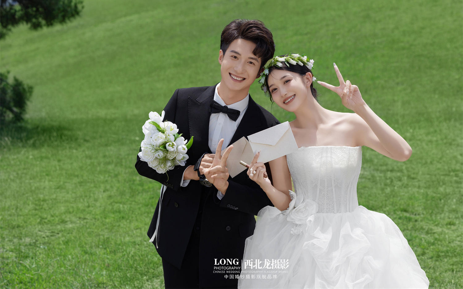 超有氛围感的草坪婚纱照🍃每张都好喜欢❗