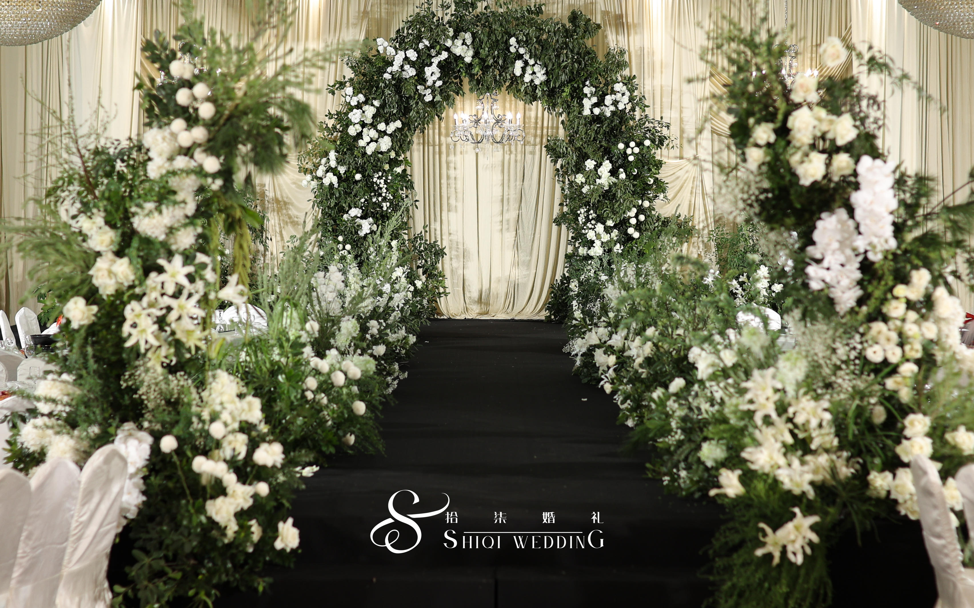 韓系鮮花拱門布?；槎Y「拾柒婚禮」