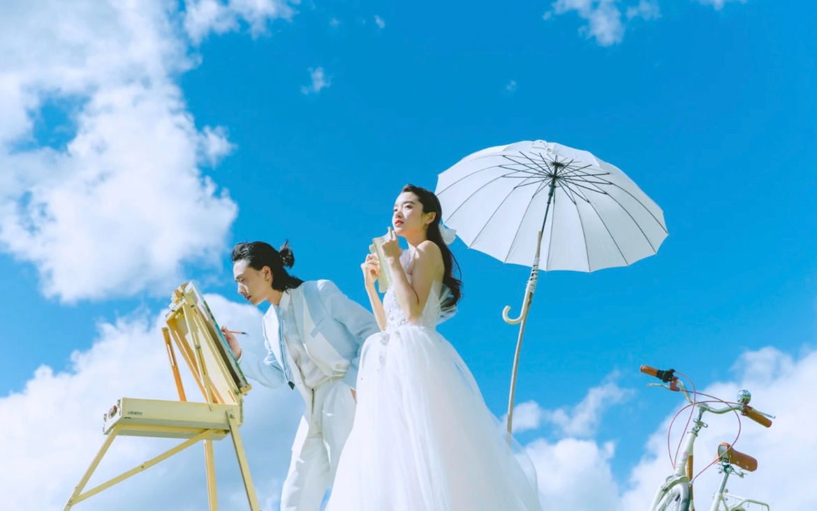 宫崎骏风 复古婚纱照