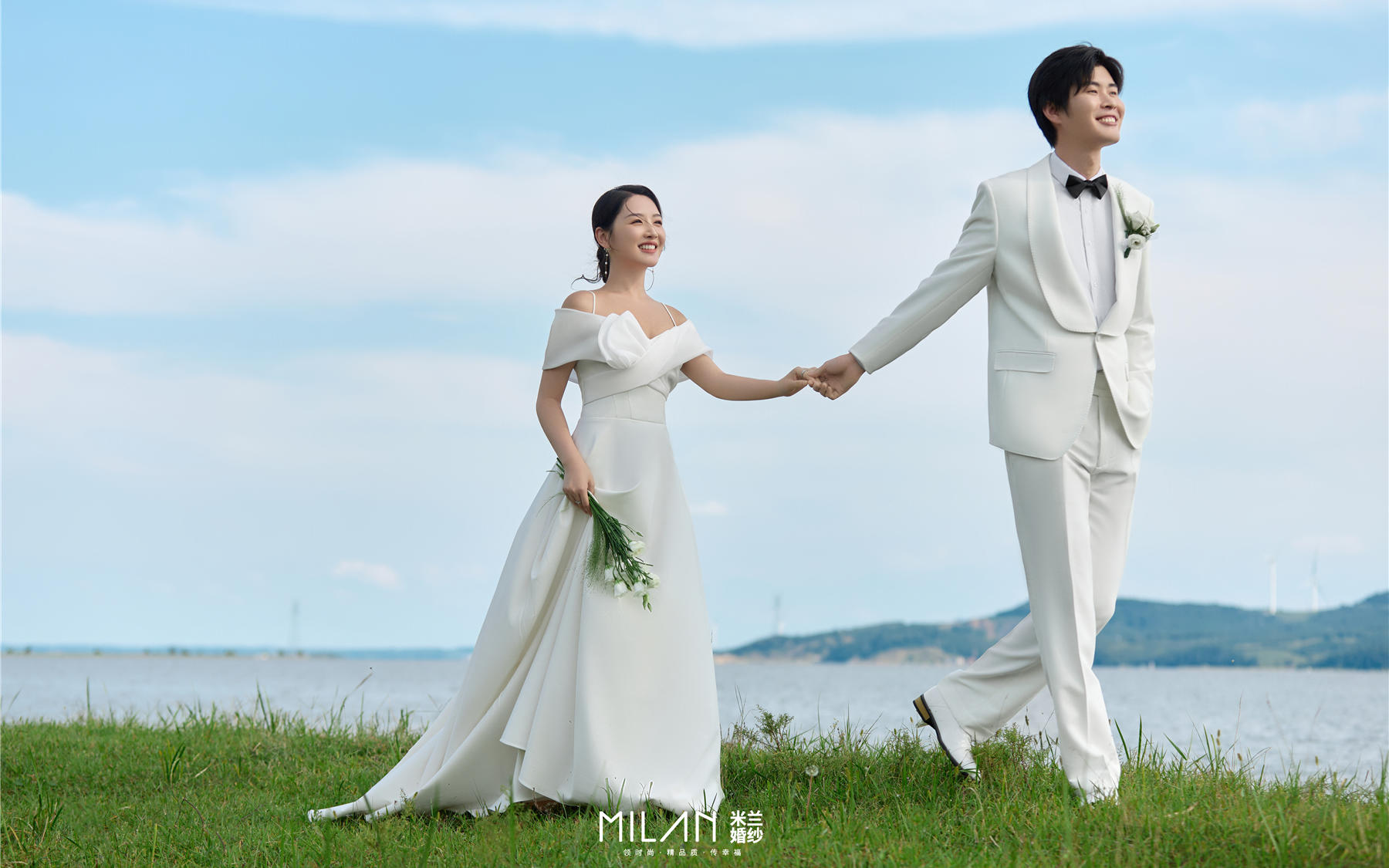 韓式森系草坪婚紗照 清透感絕了??