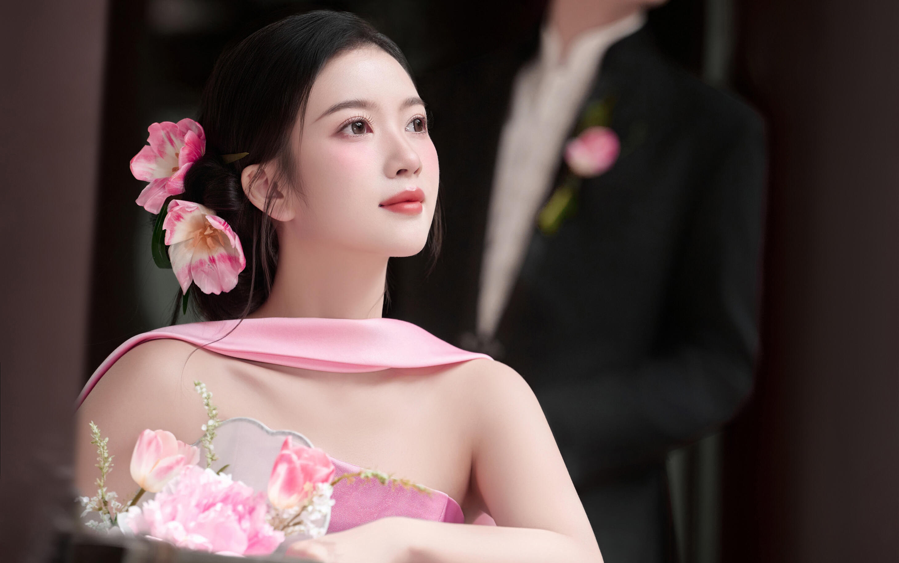 新中式园林婚纱照荷花系列