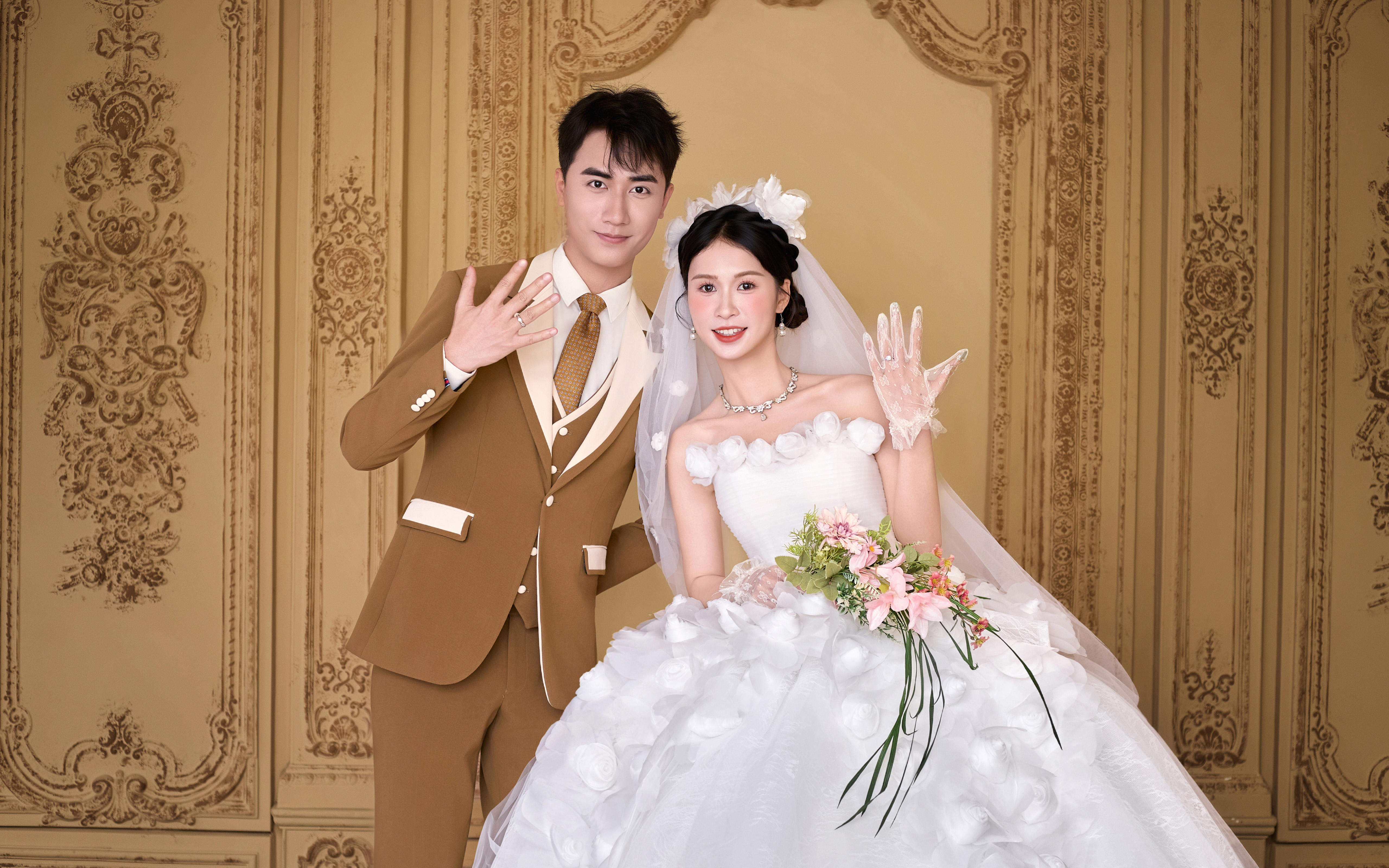 宫廷风婚纱照客片欣赏