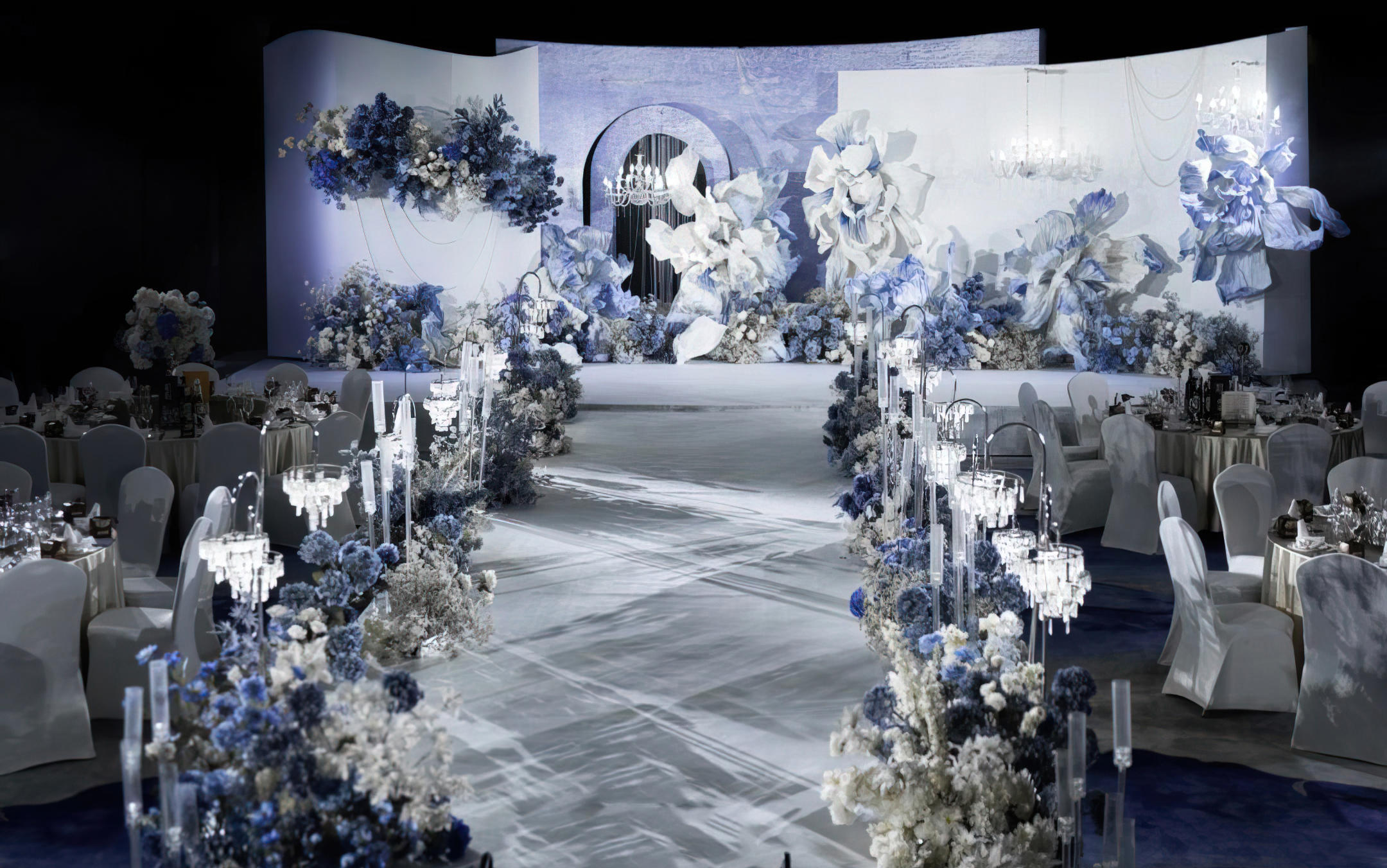 #甜蜜蜜婚礼# ins 雾霾蓝