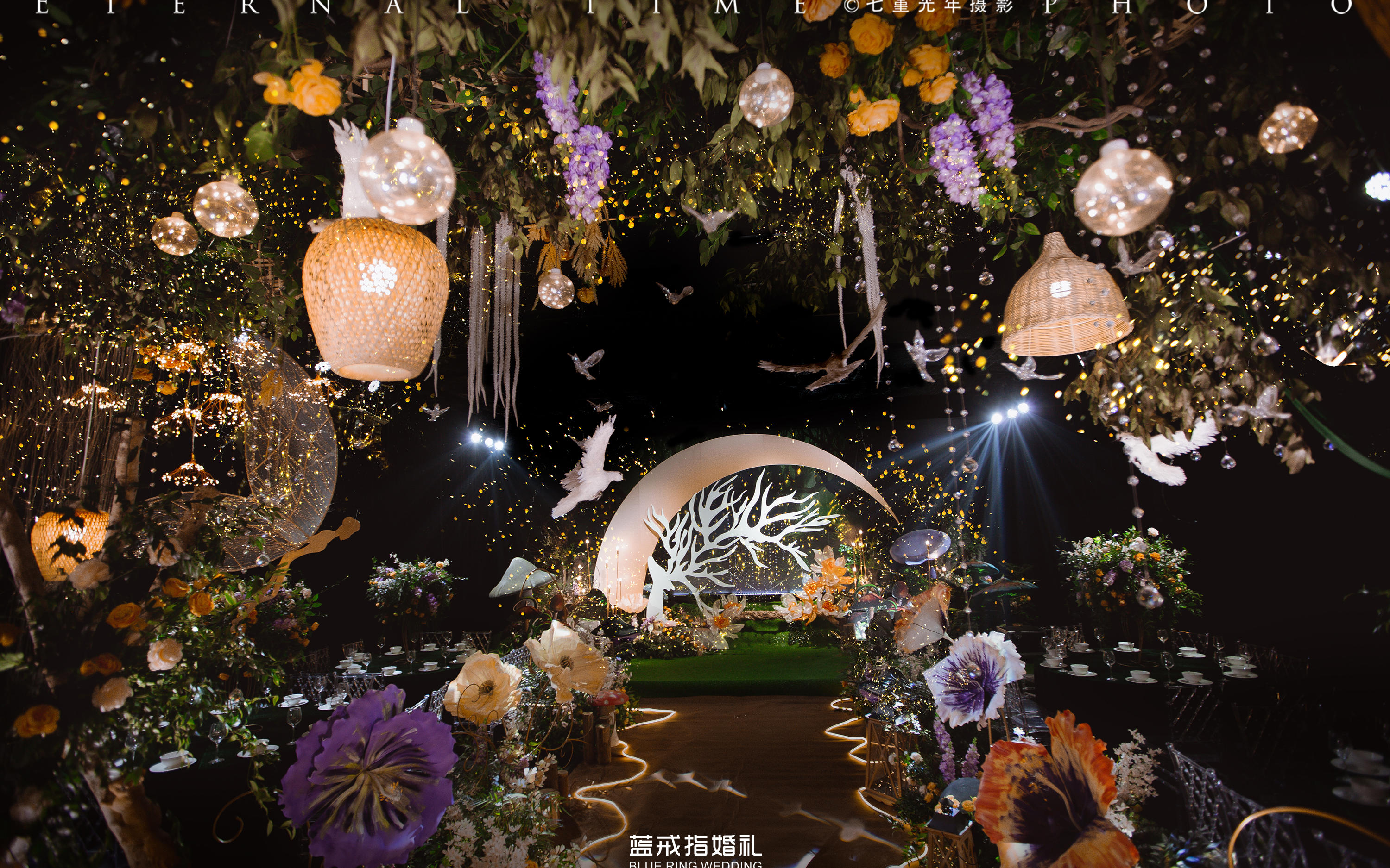 精选轻奢森林系婚礼|适合大厅或标准厅|布置精美