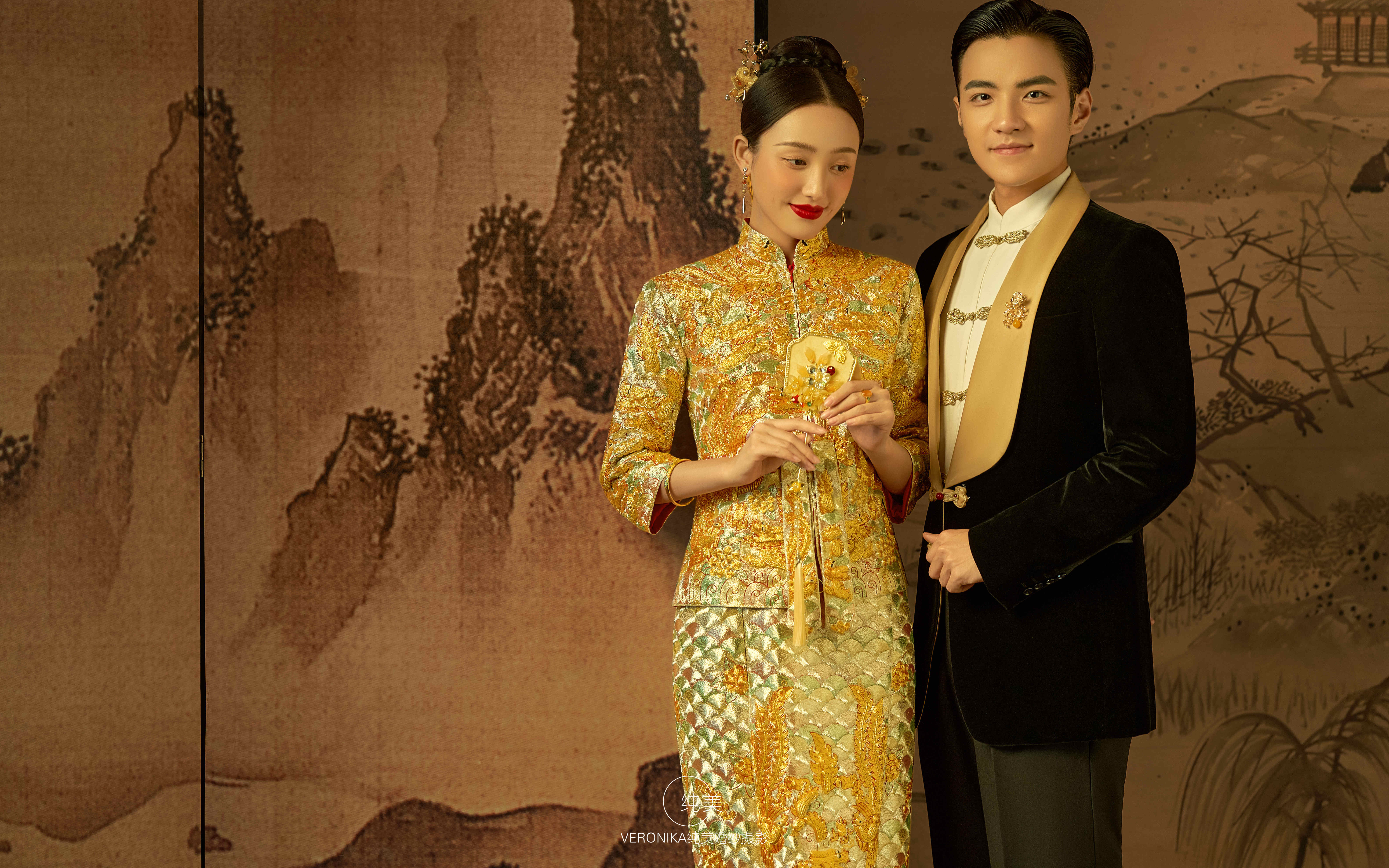 喜慶又溫婉，幸福感巨贊的中式喜嫁婚紗照