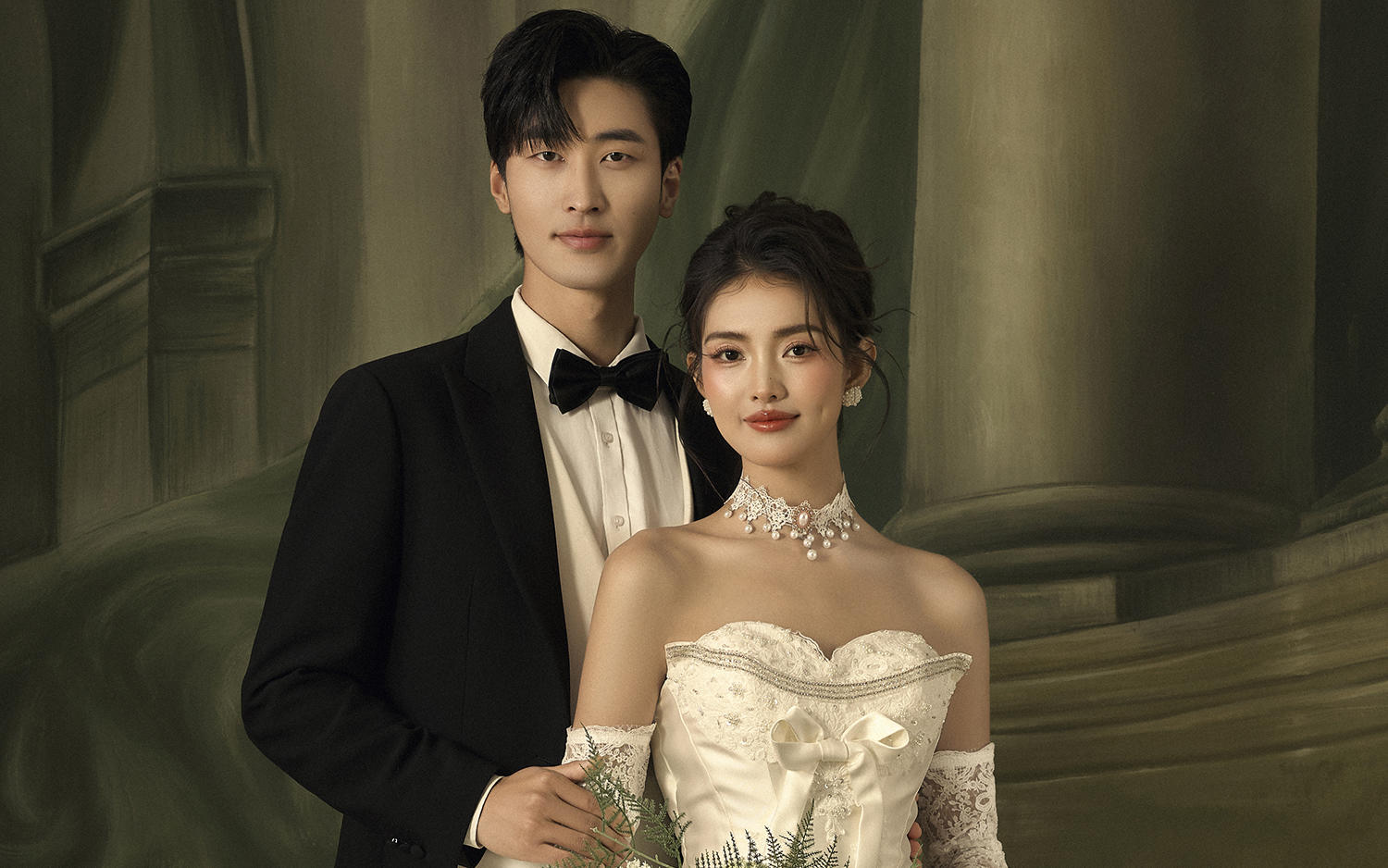 婚紗照美得離譜巴中世紀油畫里的公主出逃