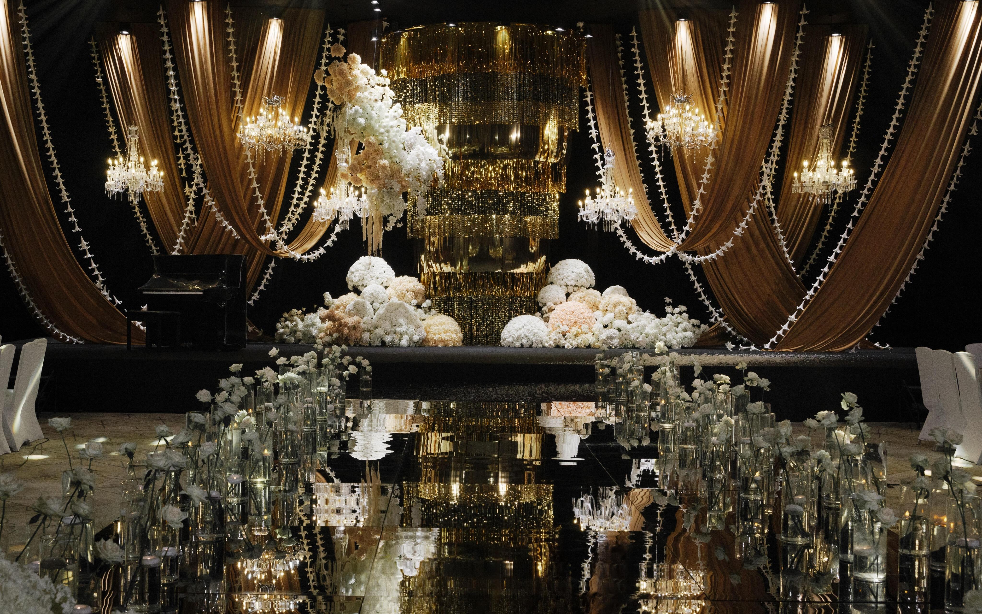 鎏金老錢風 搭配少女粉 婚禮案例