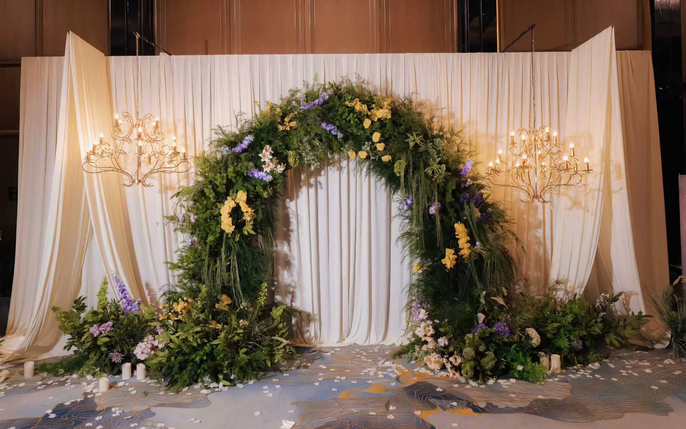 【鐘愛(ài)一生婚禮】香檳色布幔野生感治愈系婚禮