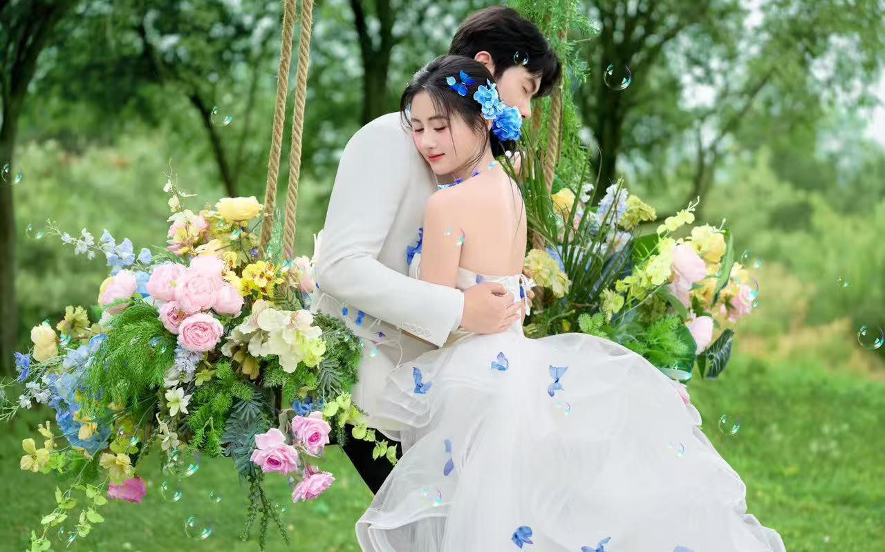 【绣球花配田园小清新少女感拉满】