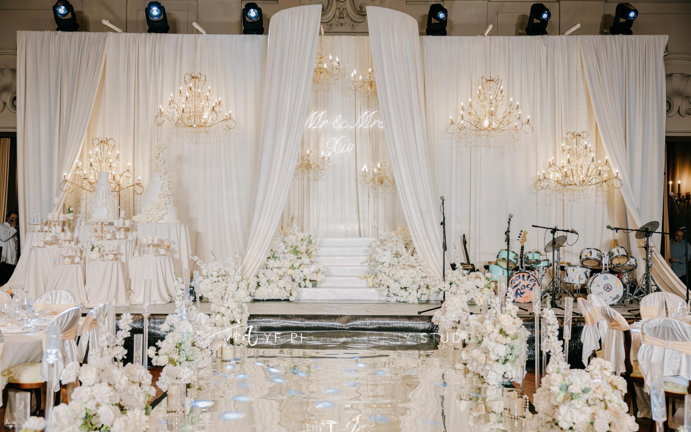 韩式风格白色主题婚礼