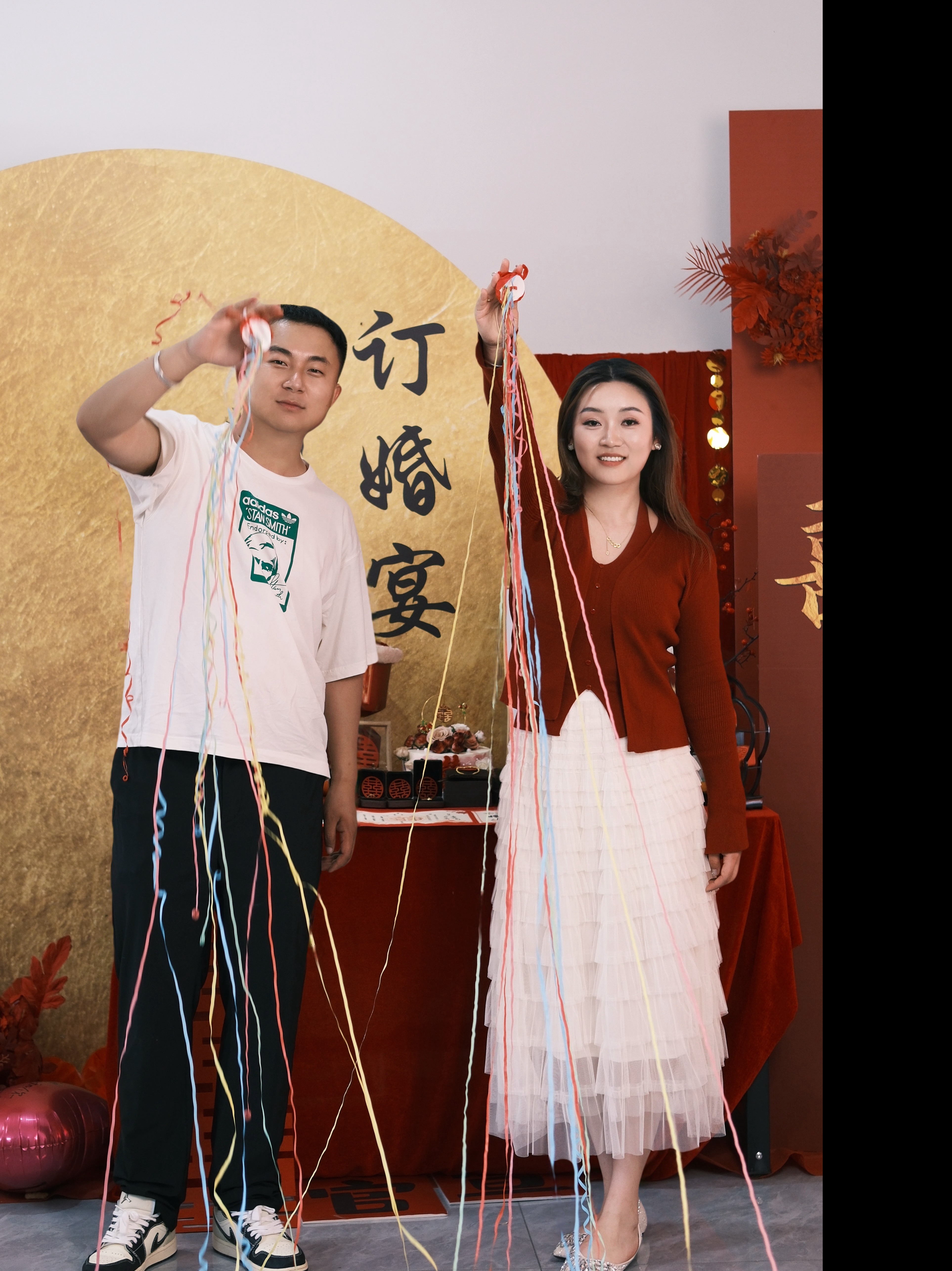 红色系订婚