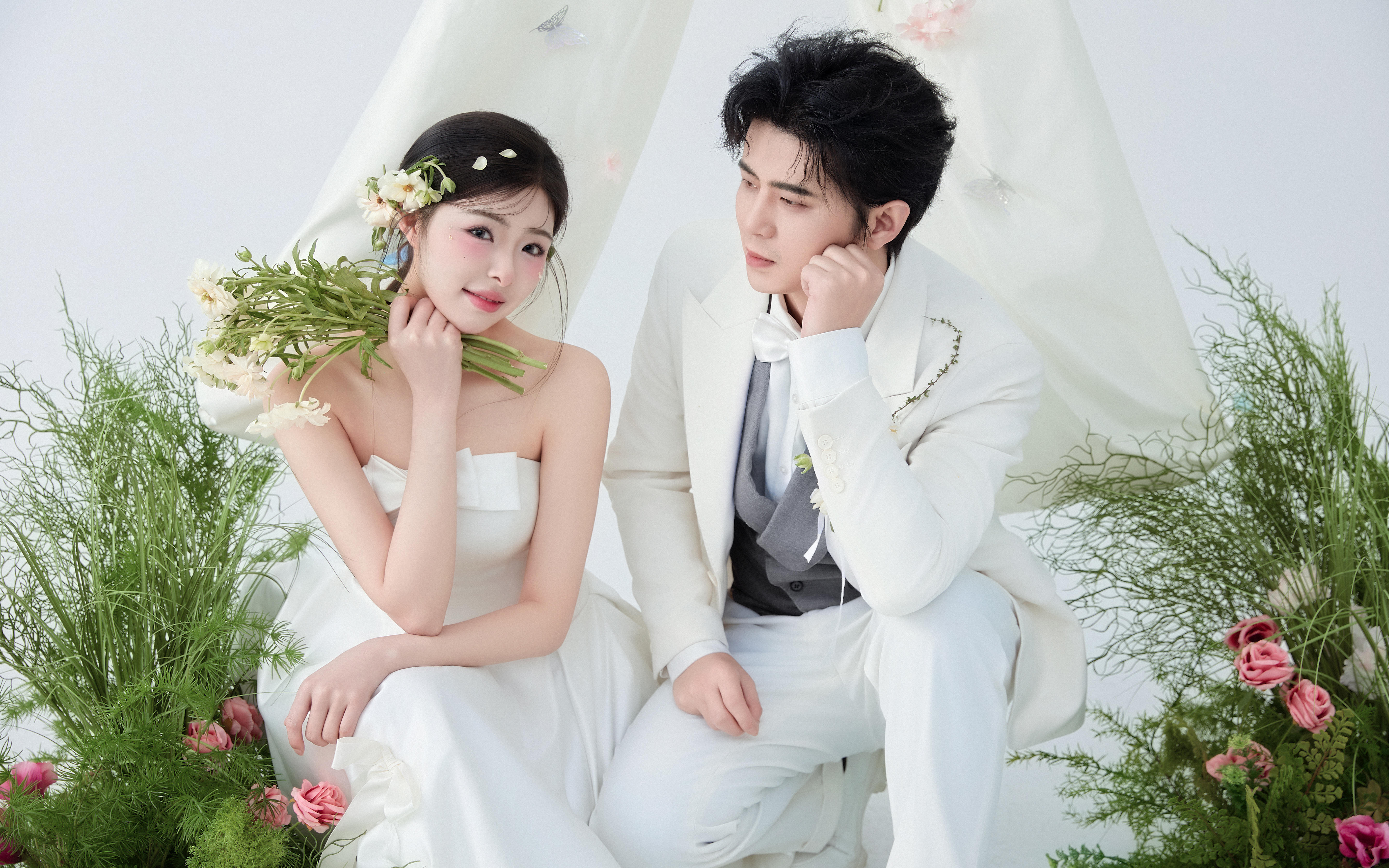 客片分享 |  ins博主同款小清新婚纱照🌷