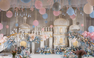 【艾可汀婚礼】粉蓝色城堡婚礼