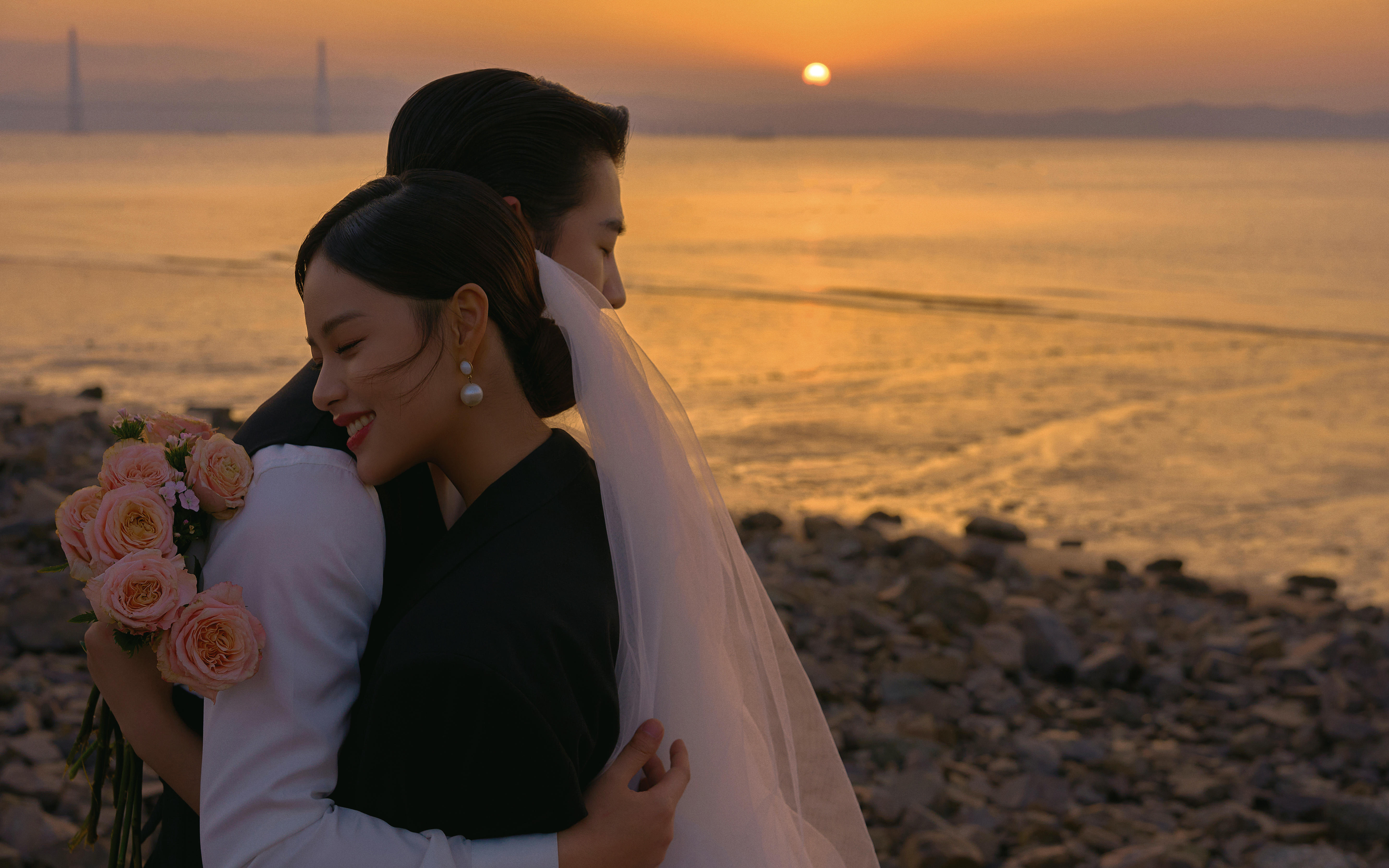 婚紗照落日