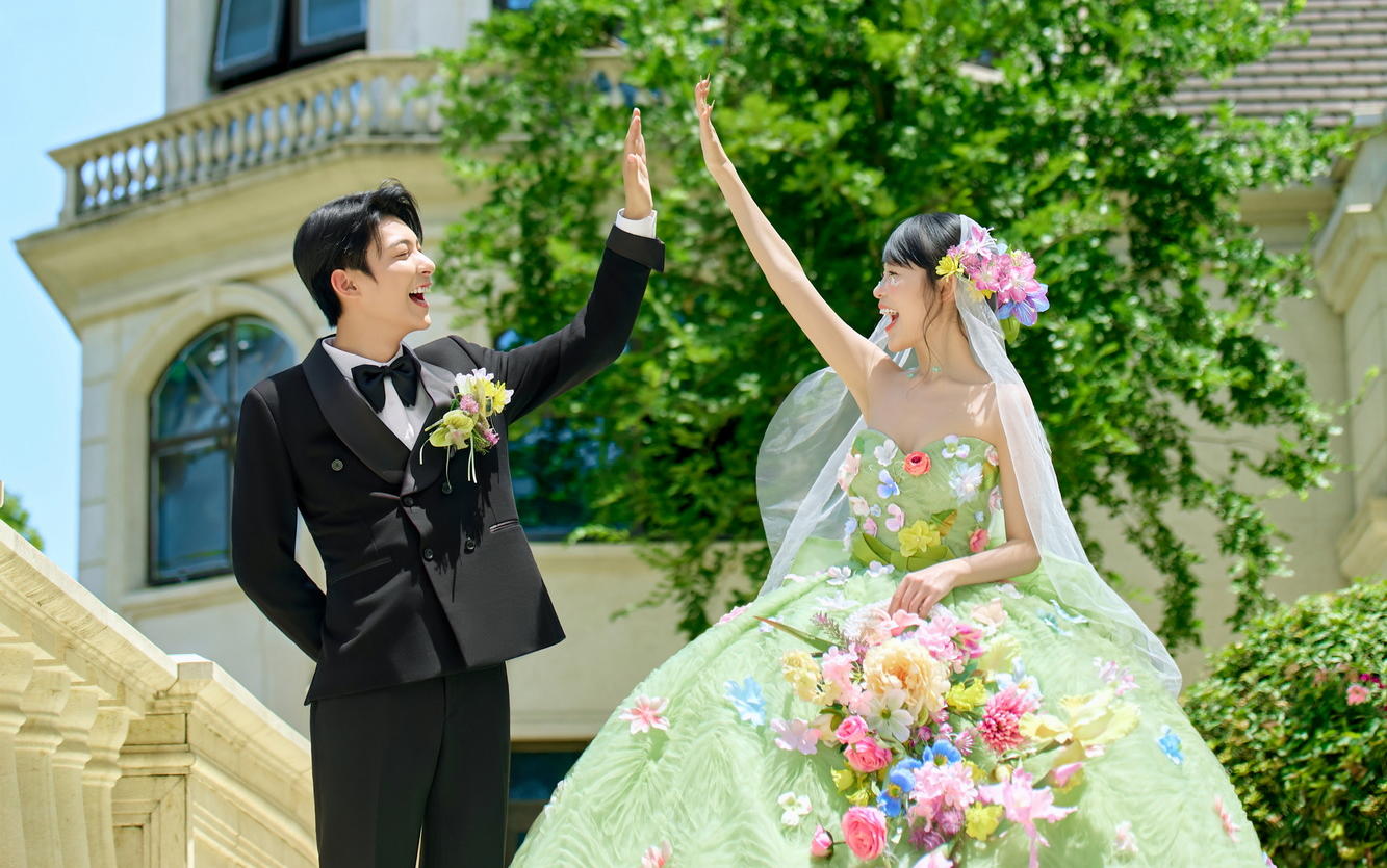 古堡花仙子婚紗照