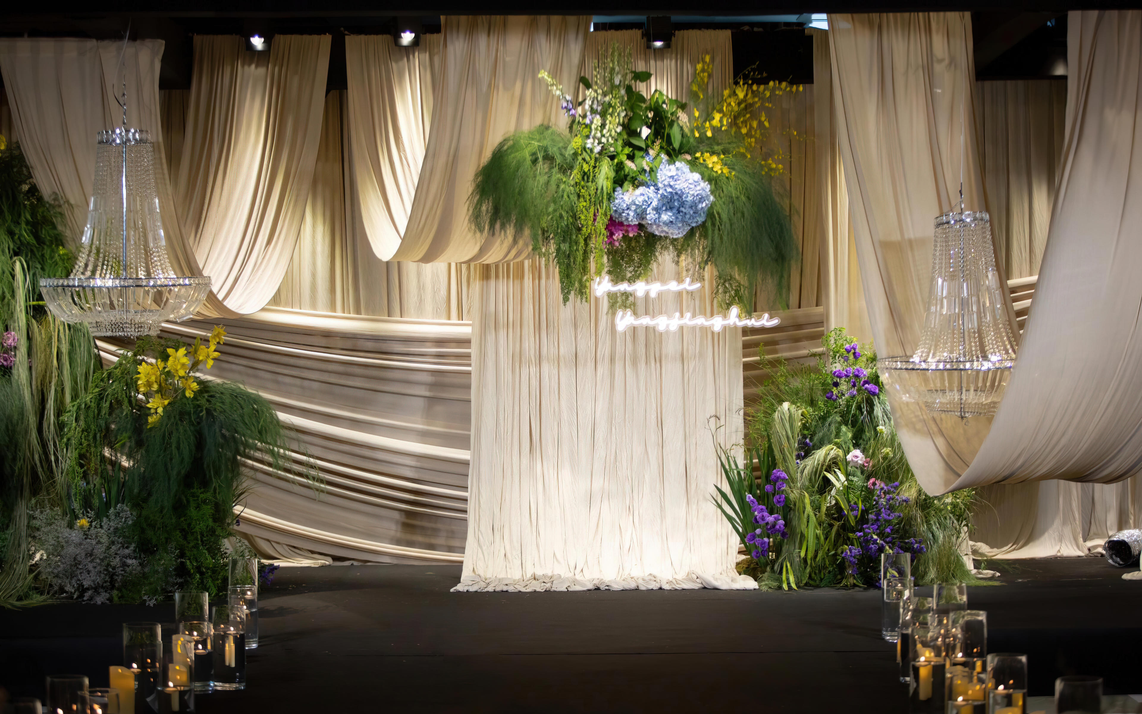 森系花艺营造婚礼诗意氛围