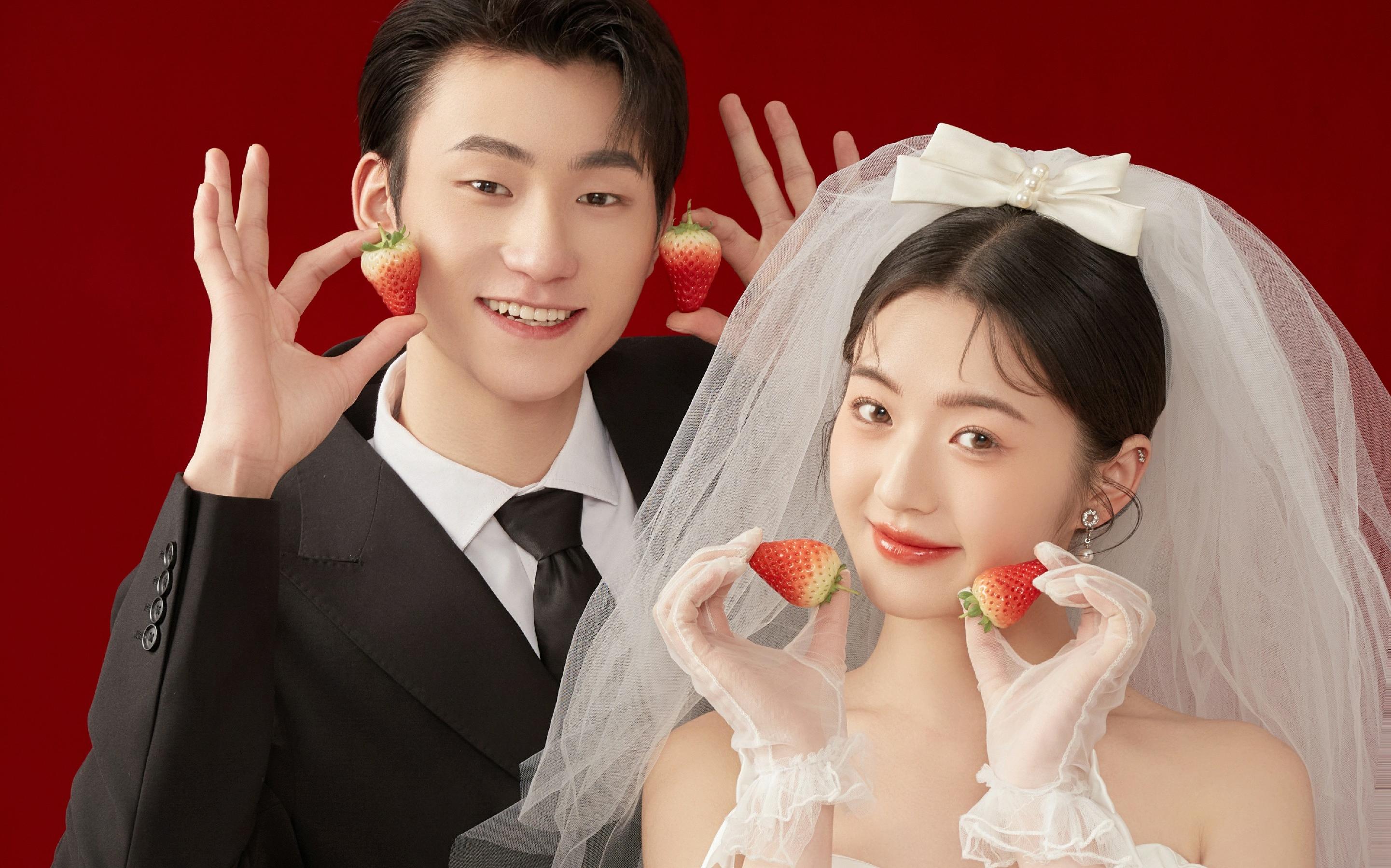 抹胸喜嫁纱！红底氛围感❤️
