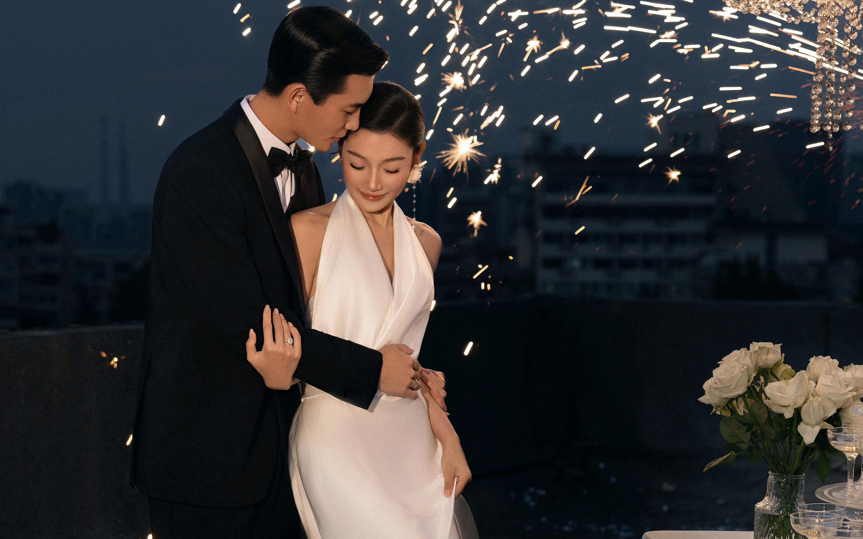 天台星光下的浪漫，爱在光影里有迹可循~