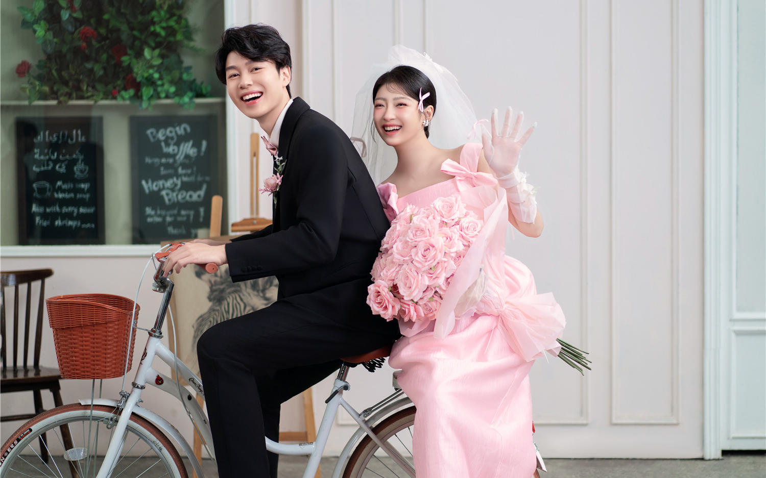 【西北龙摄影】少女心爆棚的韩式小清新婚照