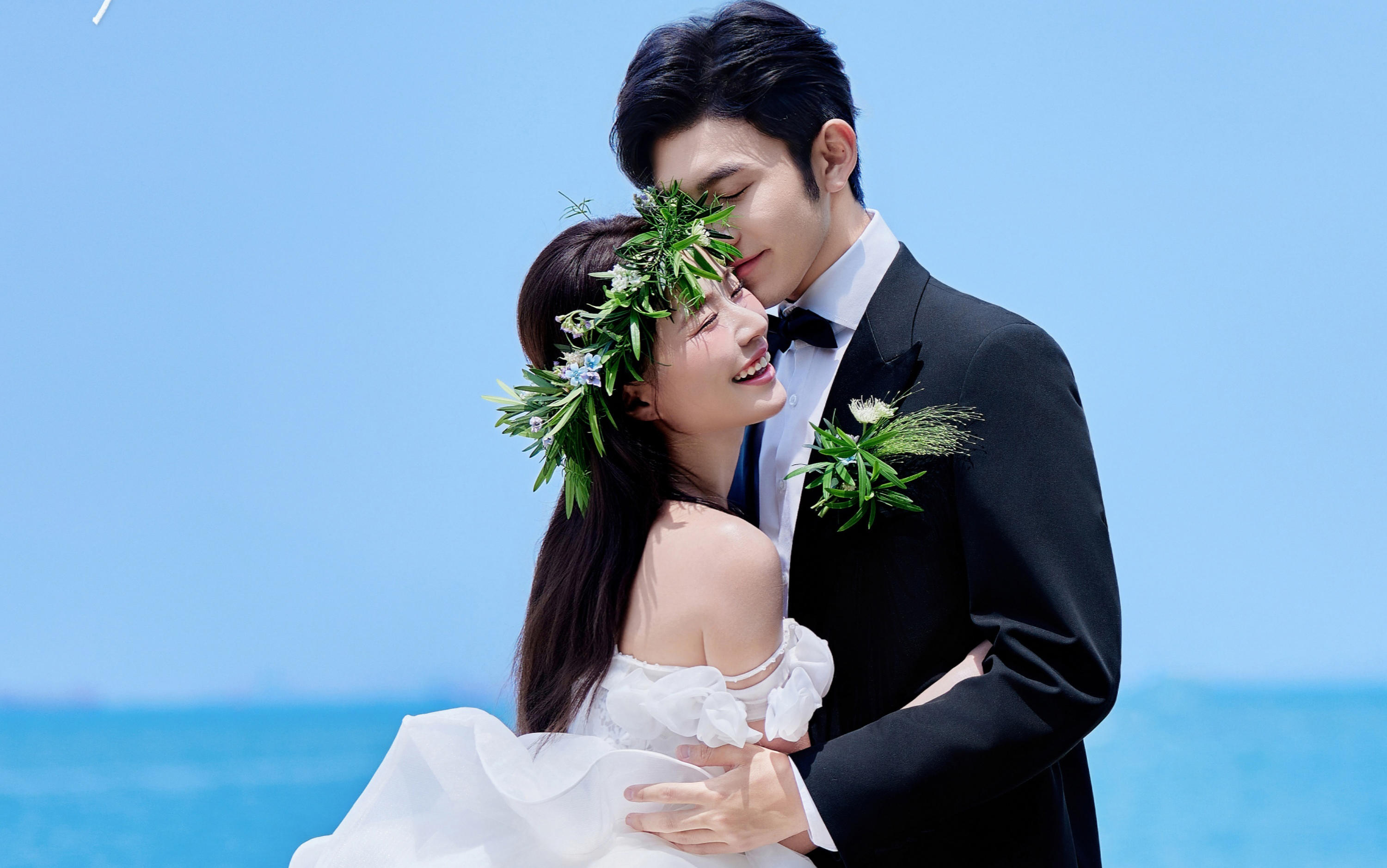爱意满满的海边小清新婚纱照💙
