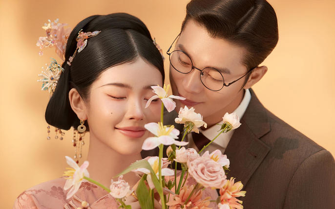拍点不一样的中式喜嫁婚纱照❣️