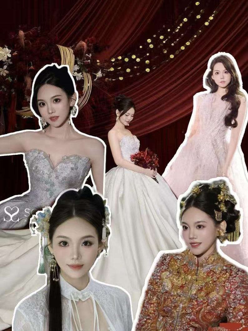 多变不同风格新娘跟妆